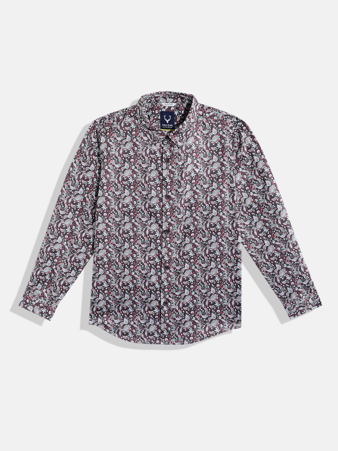 

Allen Solly Junior Boys Custom Floral Printed Casual Shirt, Brown