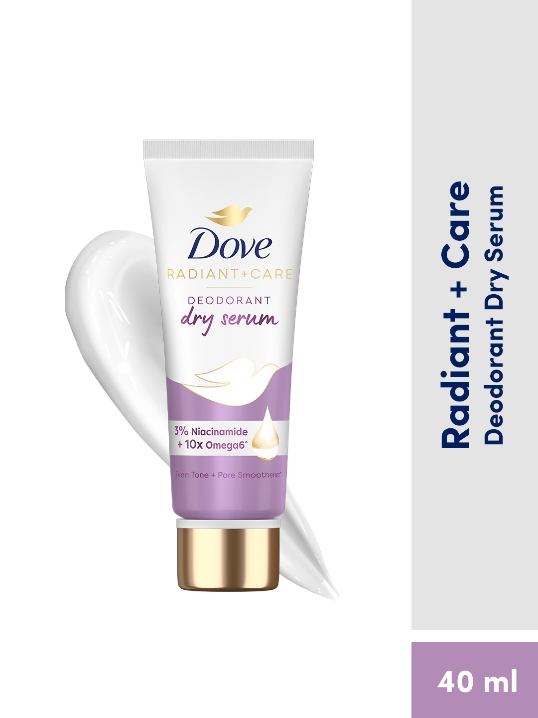 

Dove Women Radiant Care Deodorant Dry Serum With Niacinamide & Omega 6 - 40ml, White