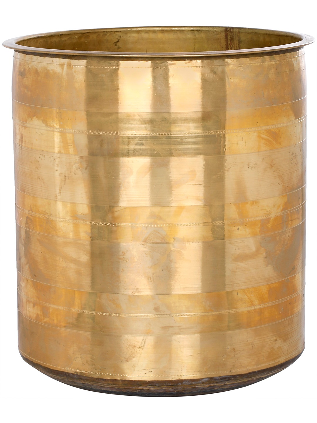 

Exotic India 18" Brass Large Drum, Yellow