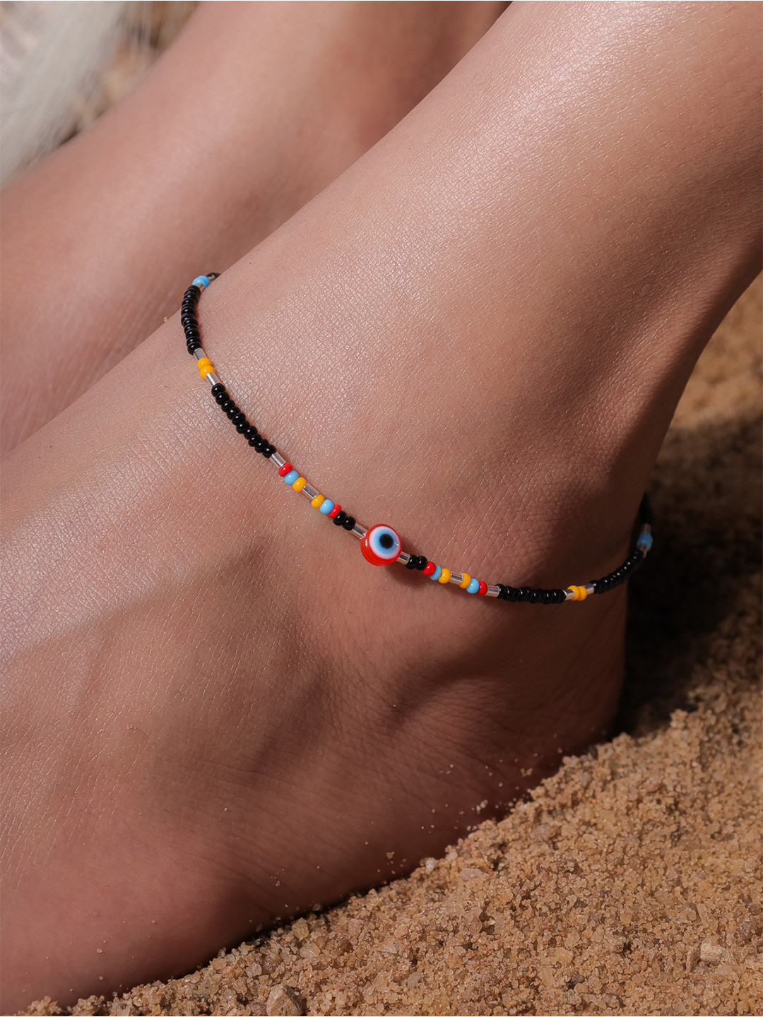 

STERLYN Rhodium-Plated Anklet, Silver