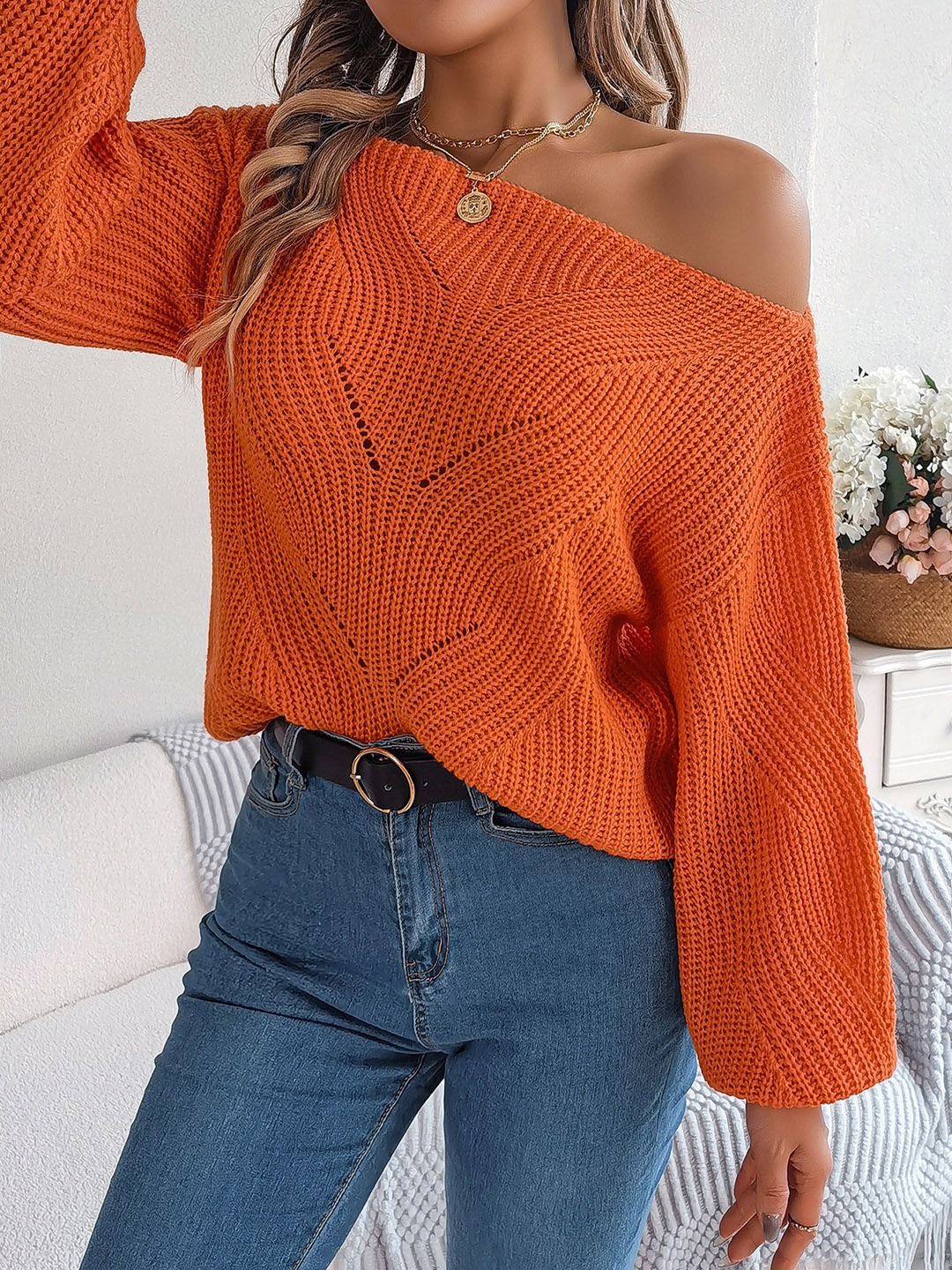 

HERE&NOW Women Pullover, Orange