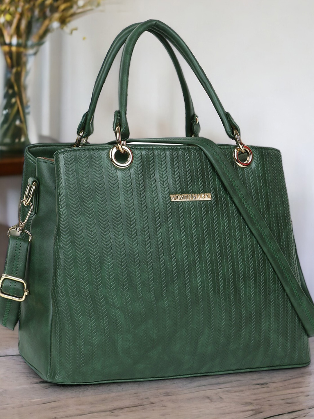 

WOMEN MARKS PU Sling Bag with Tasselled, Green