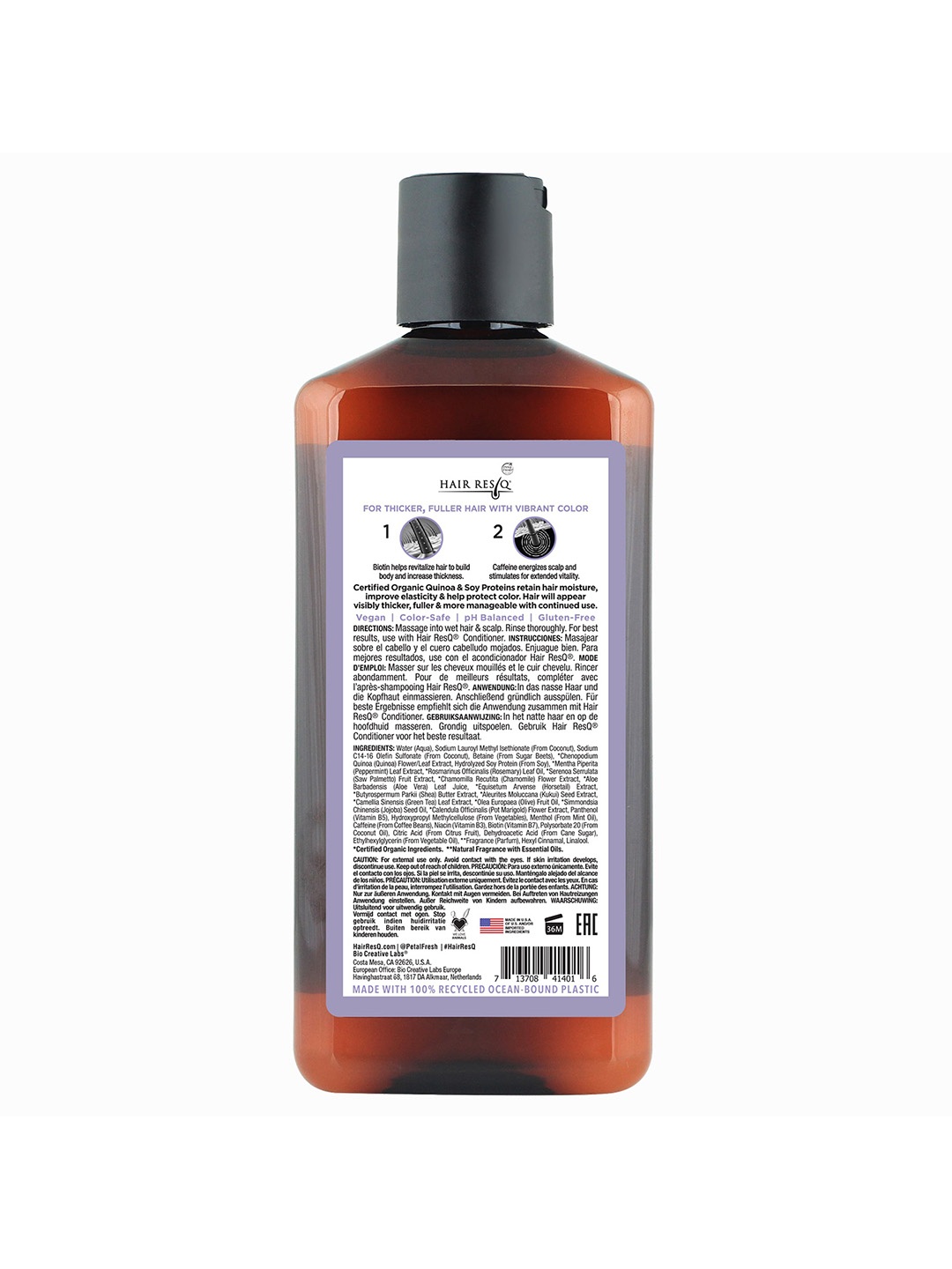 

Petal Fresh Pure Hair Resq Thickening Color Protection Shampoo-355ml, Brown