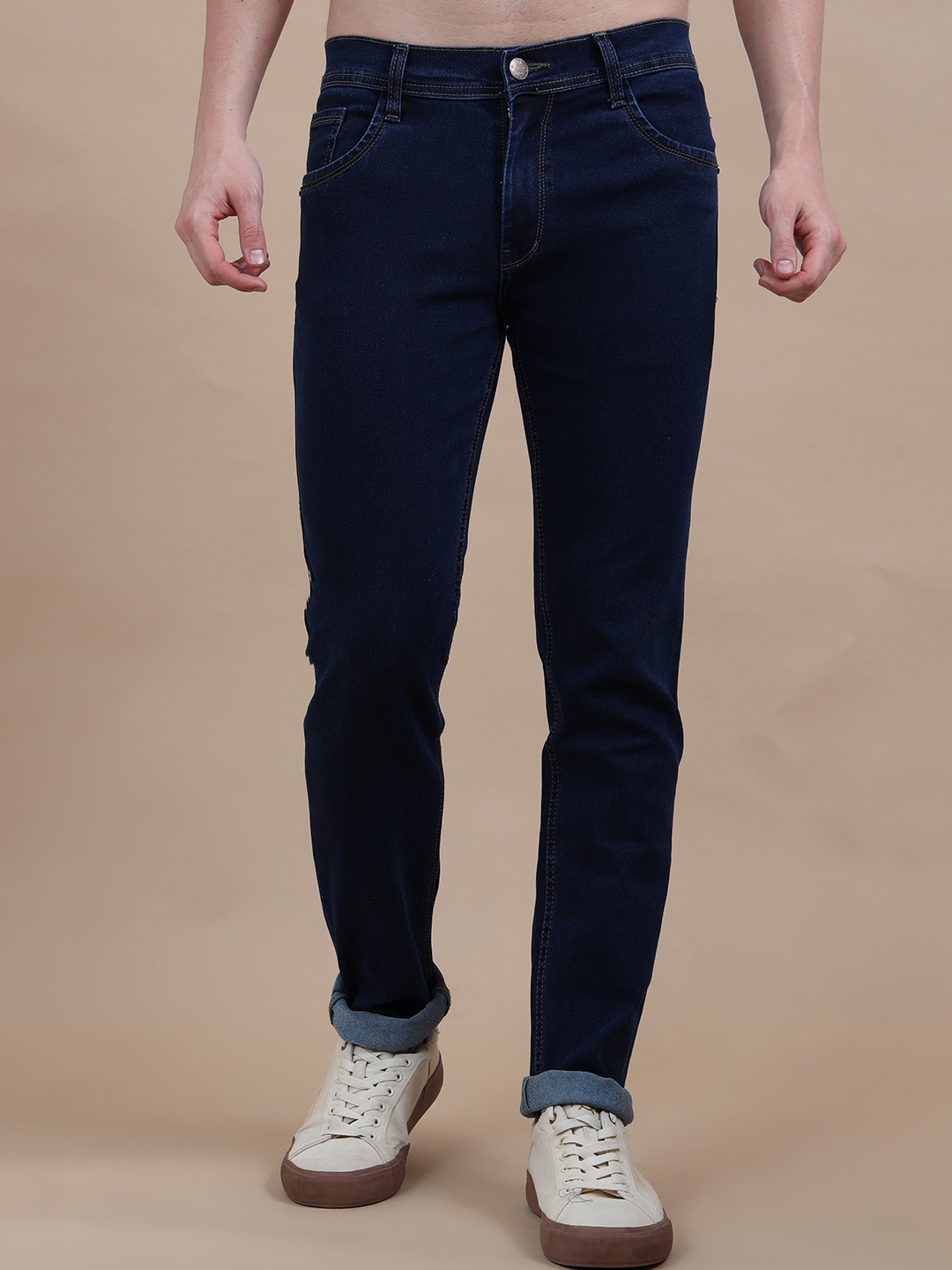 

MIRAAN Men Slim Fit Mid Rise Jeans, Blue