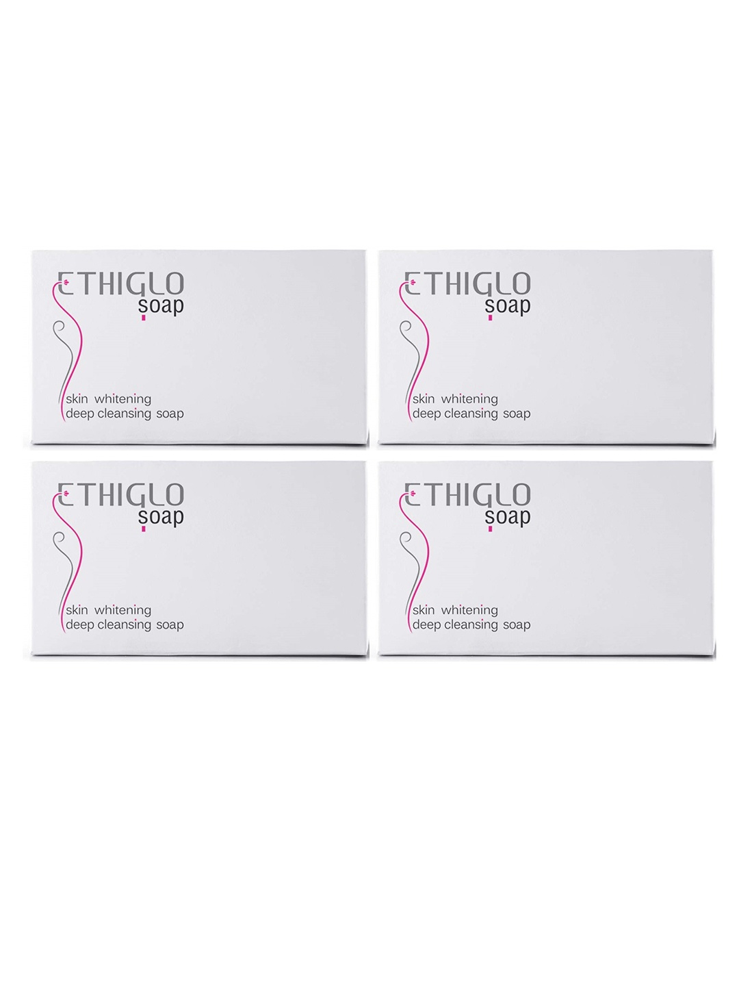 

ETHIGLO Set Of 4 Skin Brightening Deep Cleansing Soap 75 g Each, Brown
