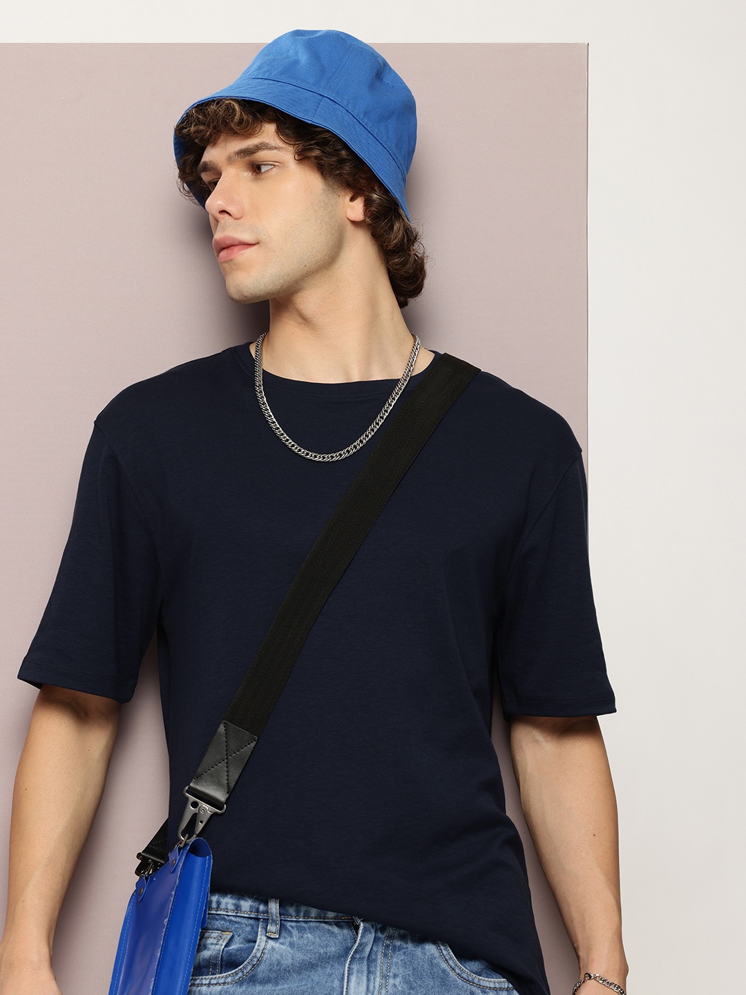 

Kook N Keech Men Relaxed Fit T-shirt, Navy blue