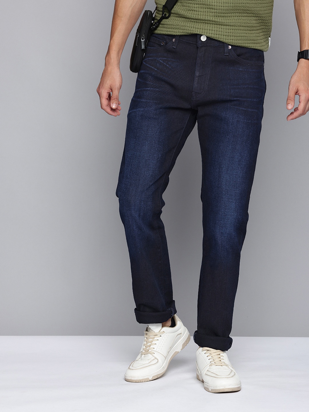 

Levis Men 511 Slim Fit Heavy Fade Stretchable Jeans, Navy blue