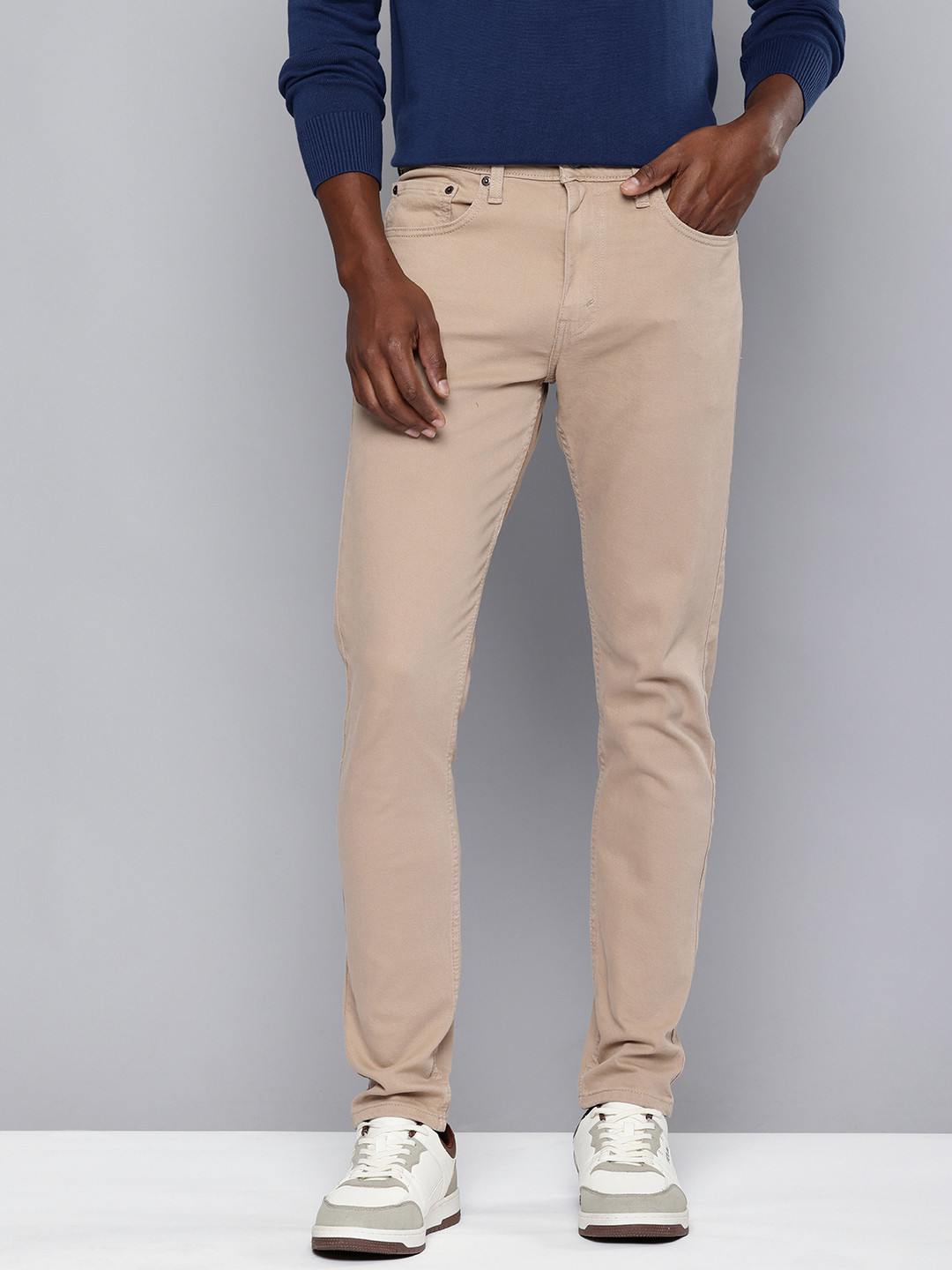 

Levis Men 512 Slim Tapered Fit Stretchable Jeans, Beige
