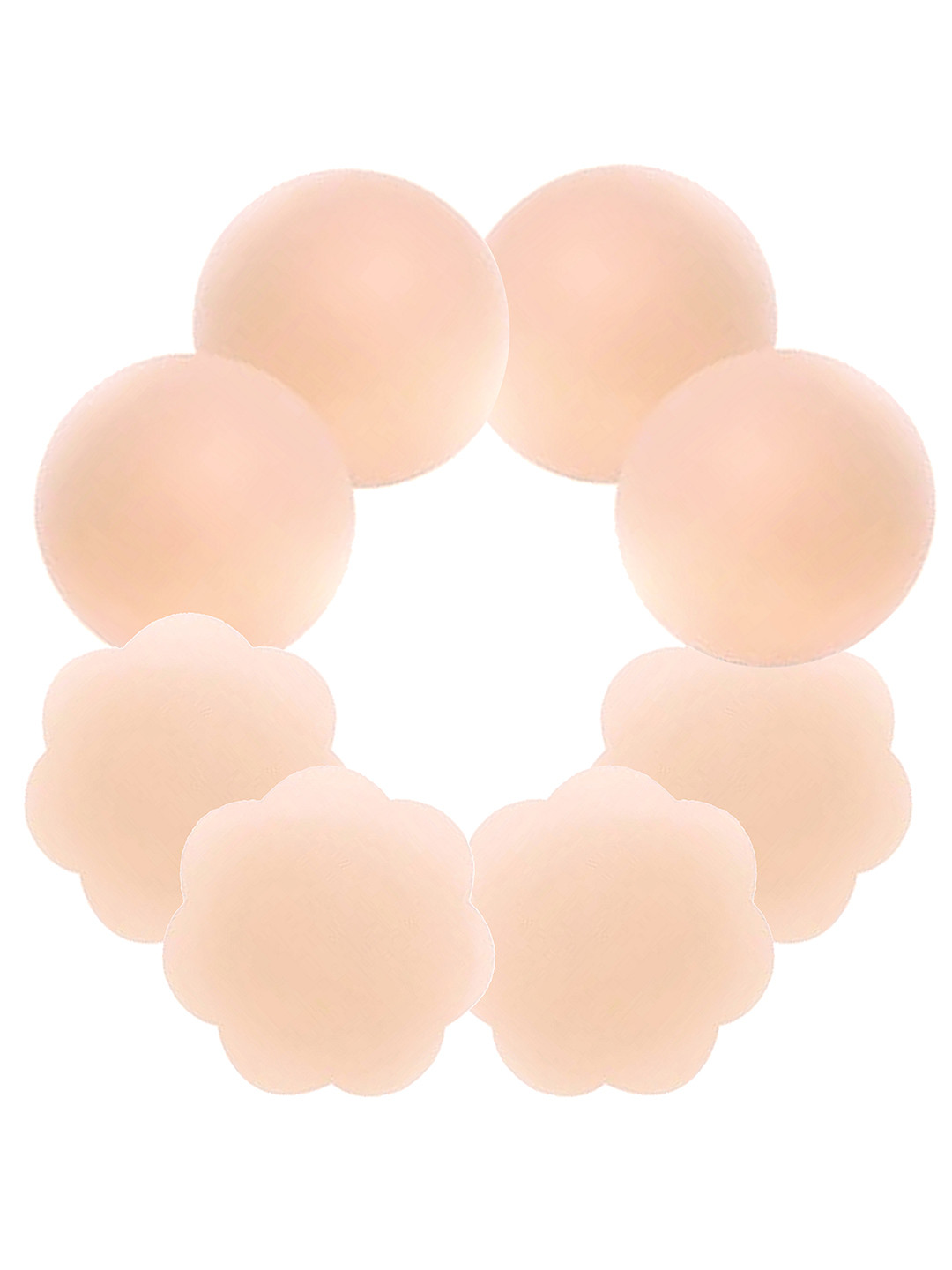 

Trendmalls Set of 4 All Day Comfort Stick-On Lingerie accessories, Beige