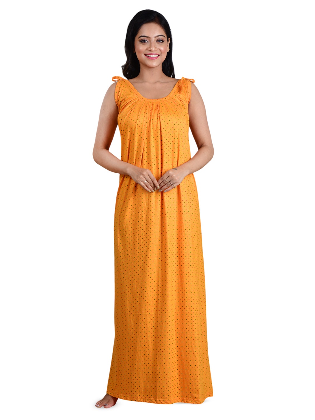 

DUI KONNA Polka Dot Print Maxi Dress, Yellow