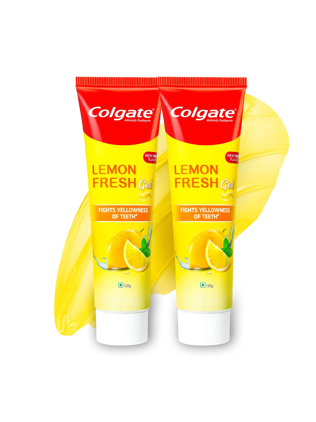 

Colgate Lemon Fresh Gel Toothpaste to Fight Yellowness of Teeth - 240g, Yellow