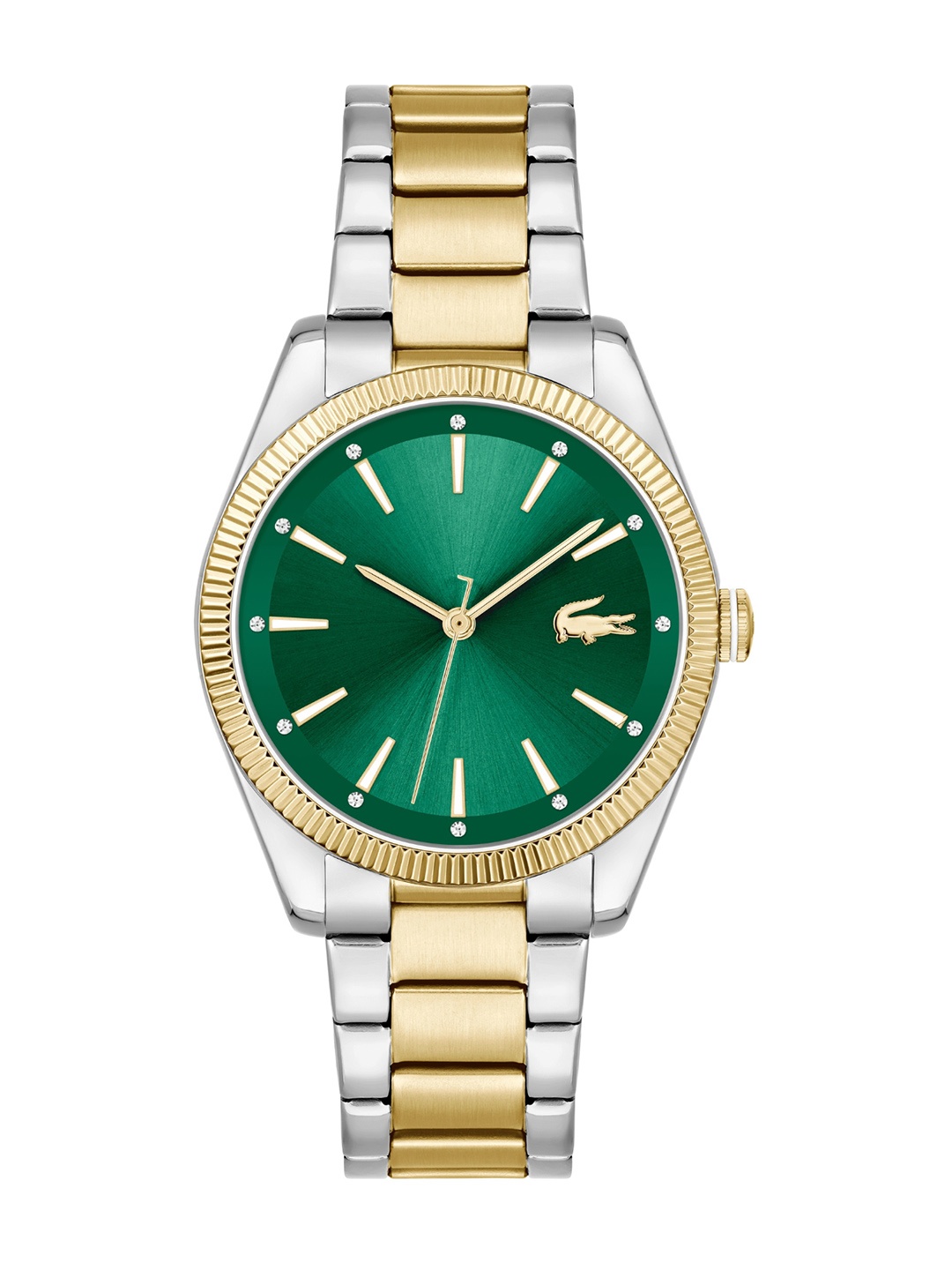 

Lacoste Women Capucine Embellished Bracelet Style Analogue Watch 2001415, Green