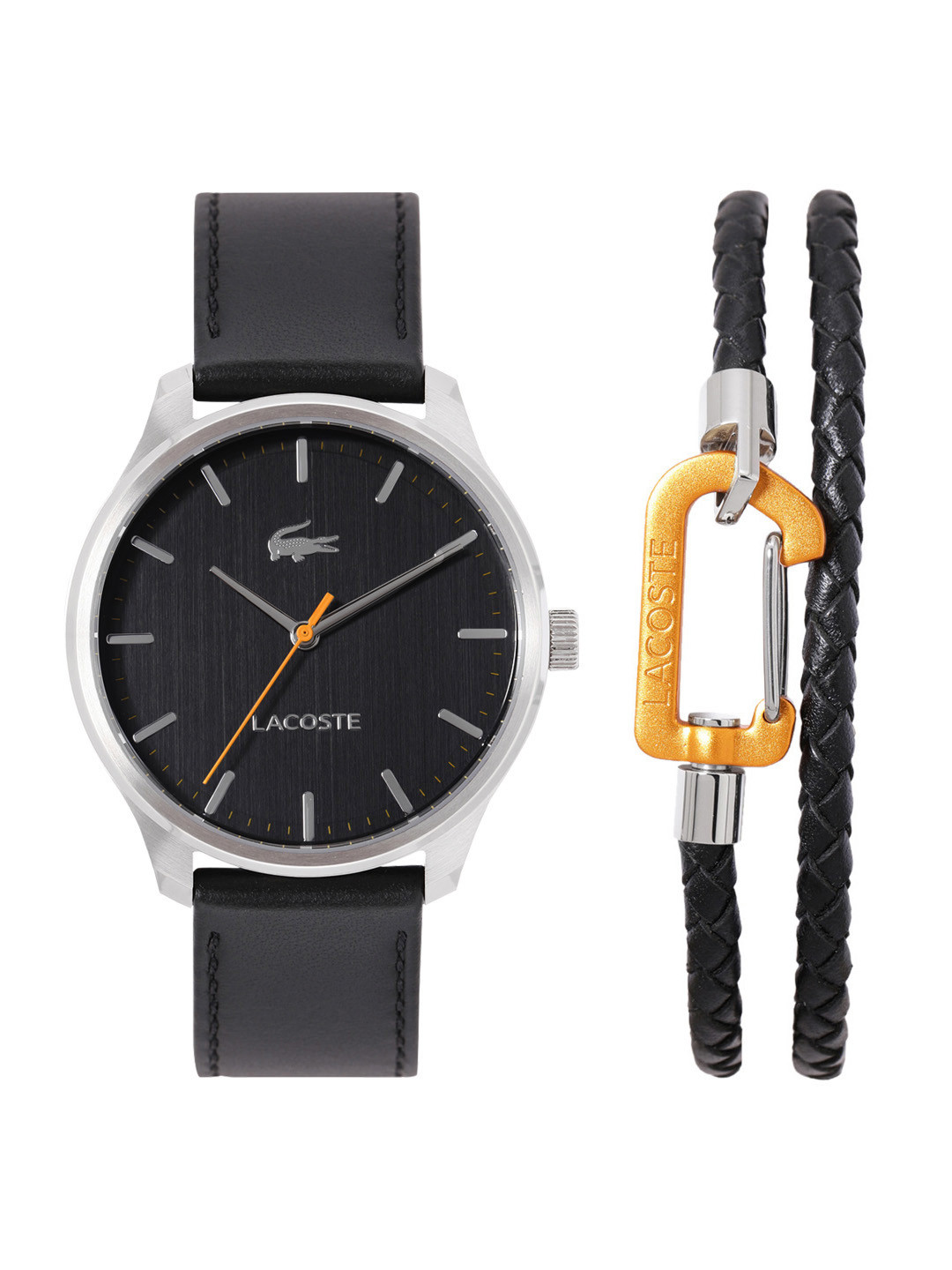 

Lacoste Men Dial & Leather Straps Analogue Watch 2070028, Black