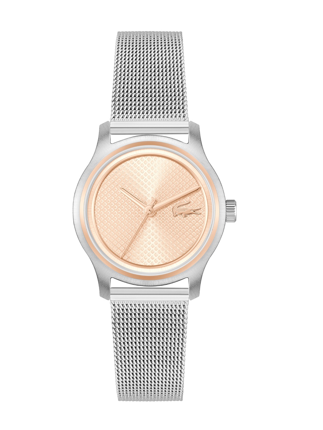 

Lacoste Women Elyse Textured Bracelet Style Analogue Watch 2001390, Rose gold