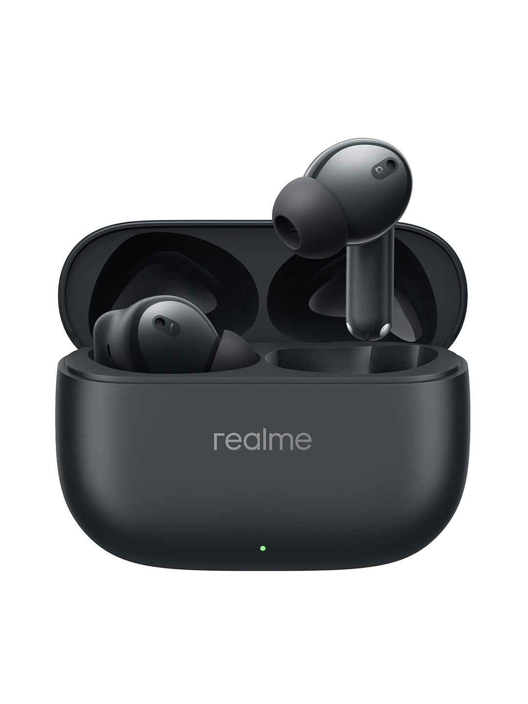 

Realme T310 With 12.4mm Driver, 46dB ANC, Spatial Audio Upto 40 hours Playback Earbuds, Black