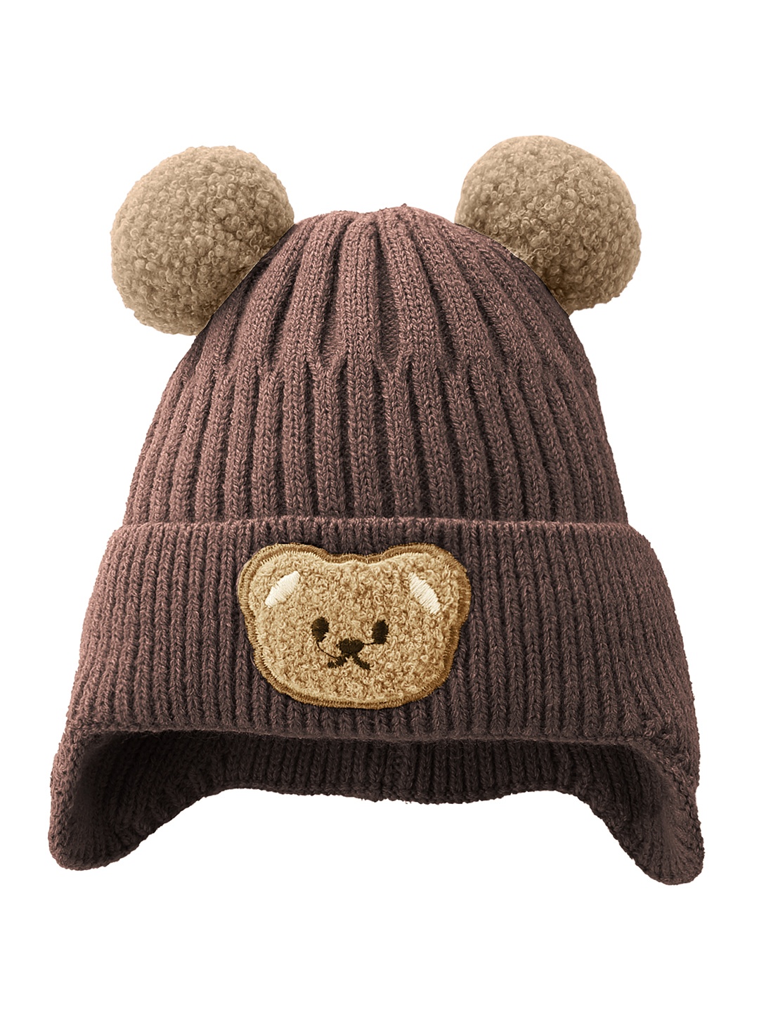 

SYGA Unisex Kids Woollen Beanie, Brown