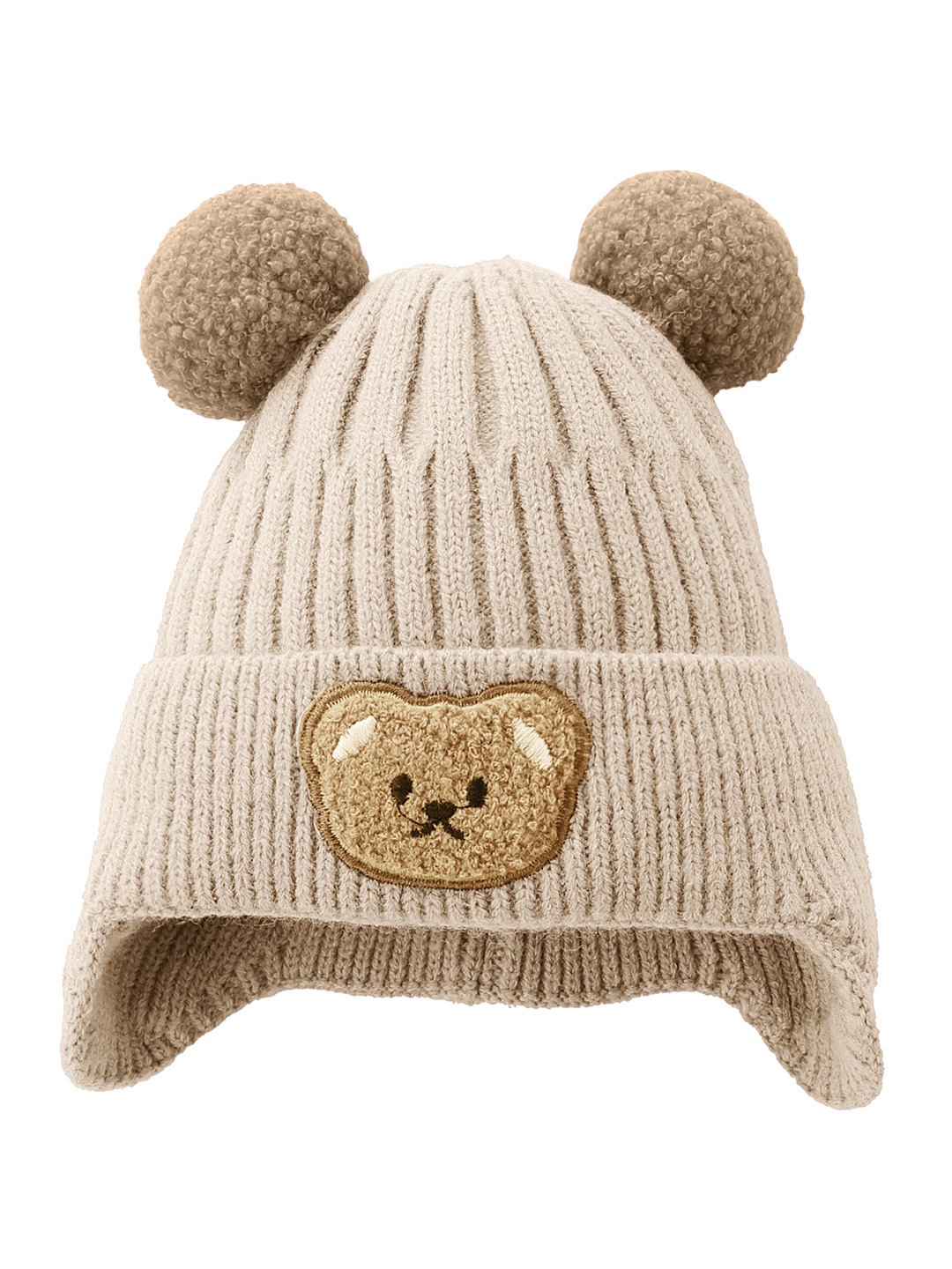 

SYGA Unisex Kids Woollen Beanie, Beige