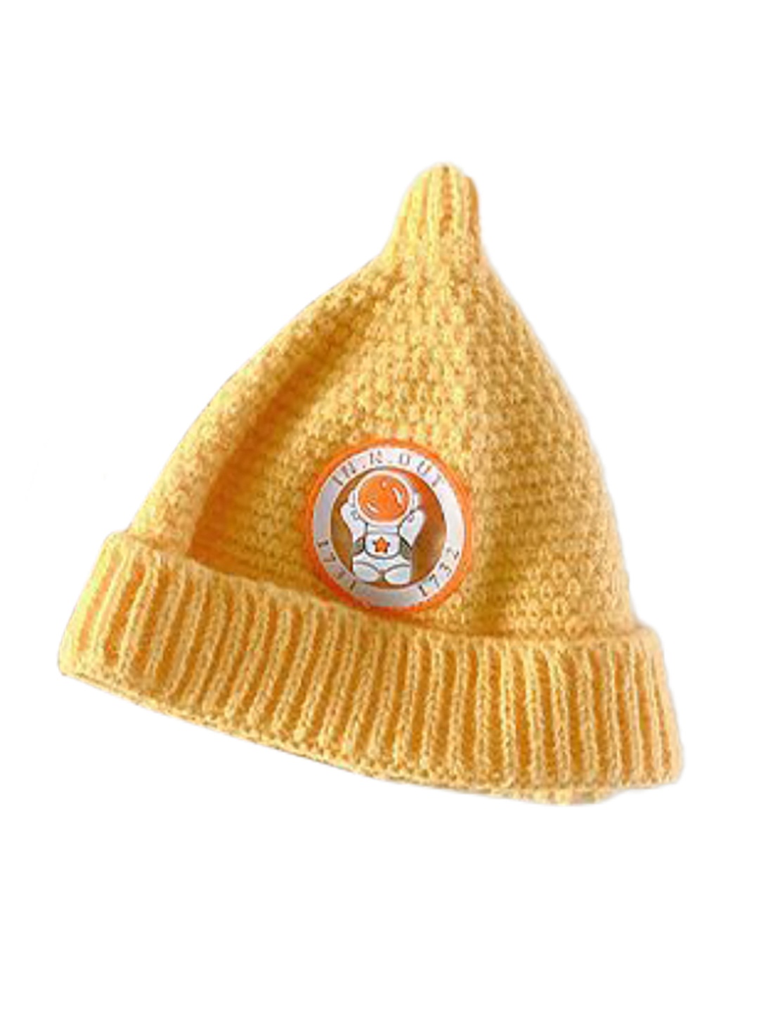 

SYGA Unisex Kids Solid Woollen Beanie, Yellow
