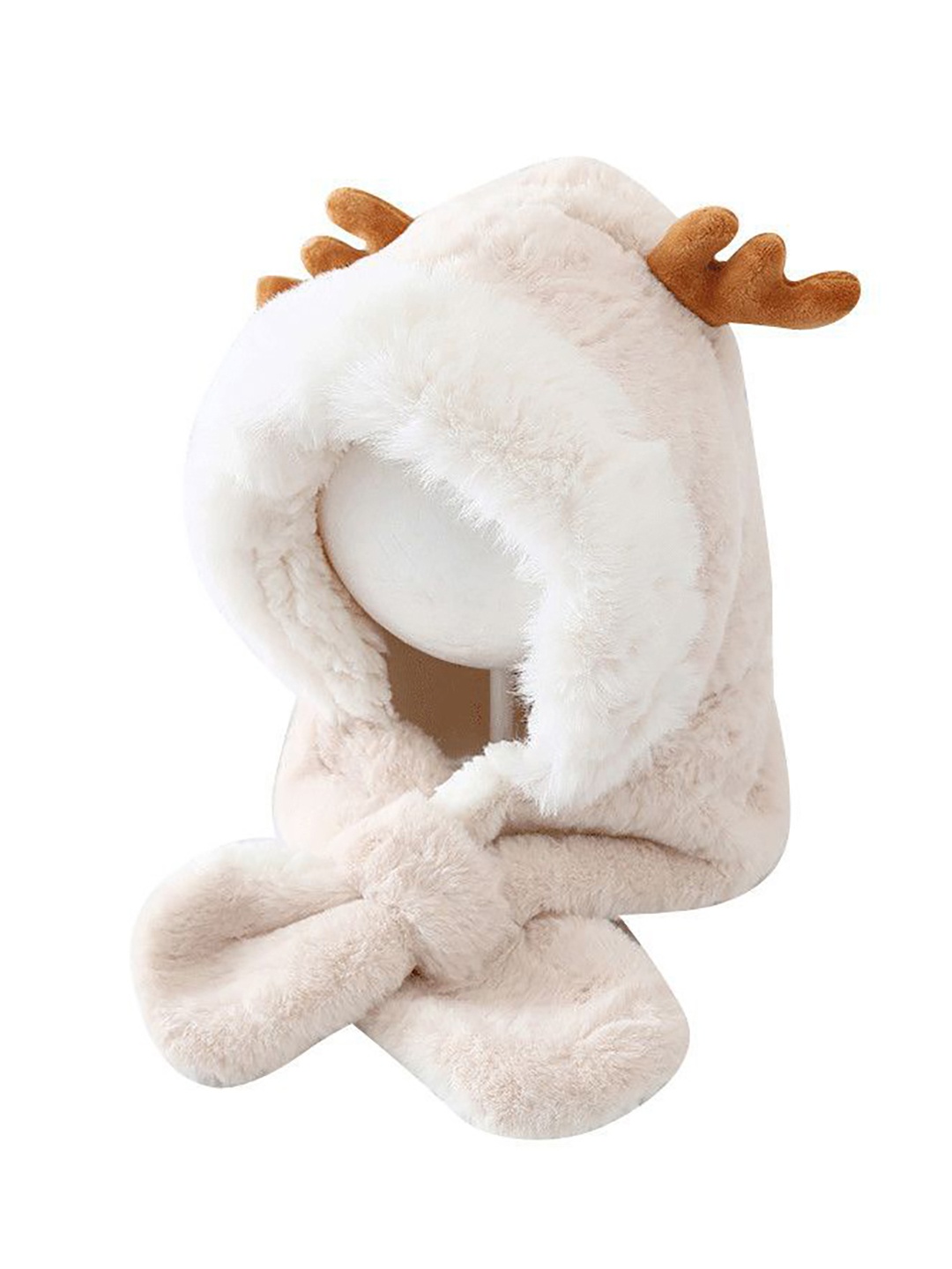 

SYGA Unisex Kids Solid Woollen Beanie, Beige
