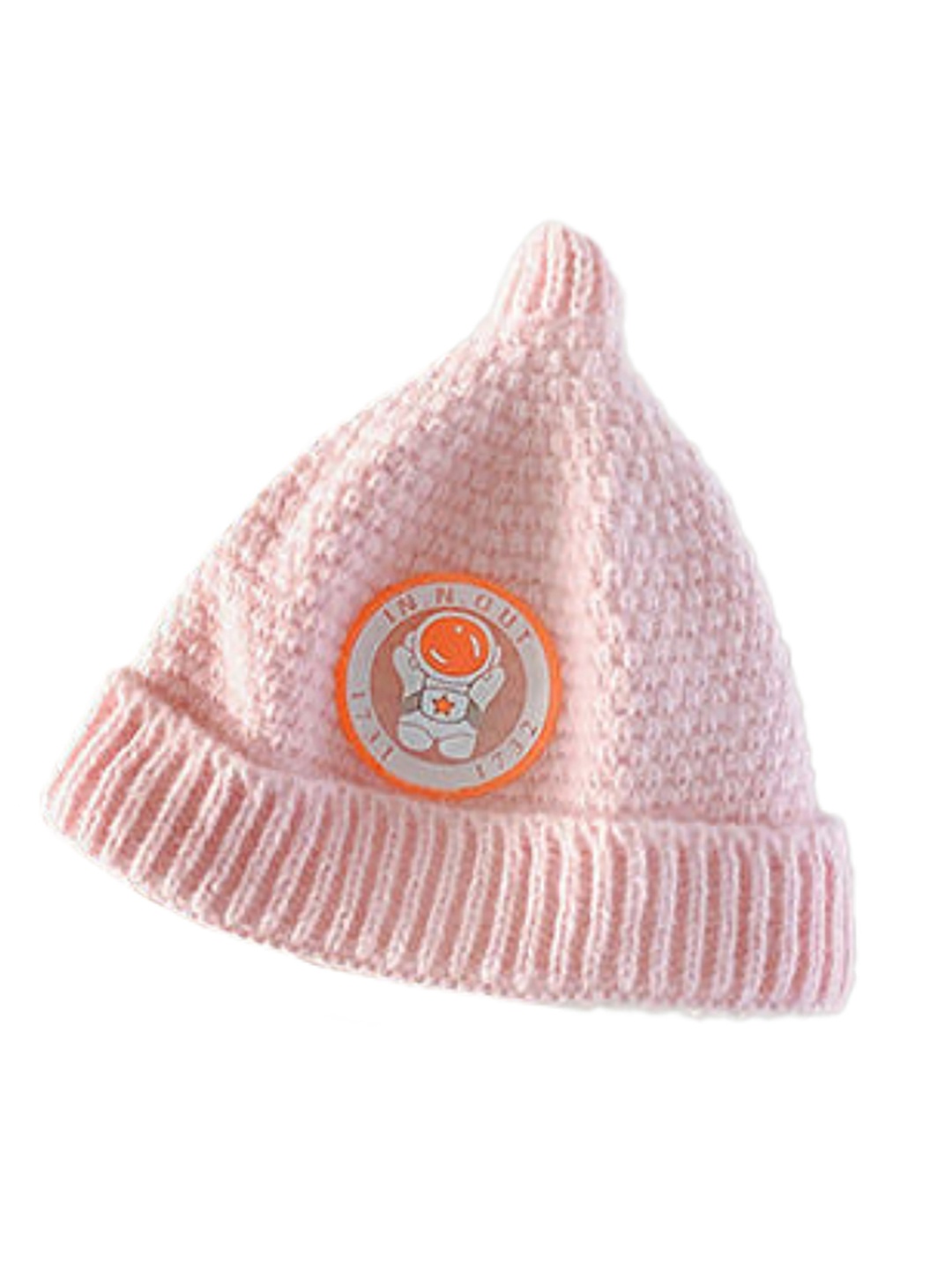 

SYGA Unisex Kids Solid Woollen Beanie, Pink