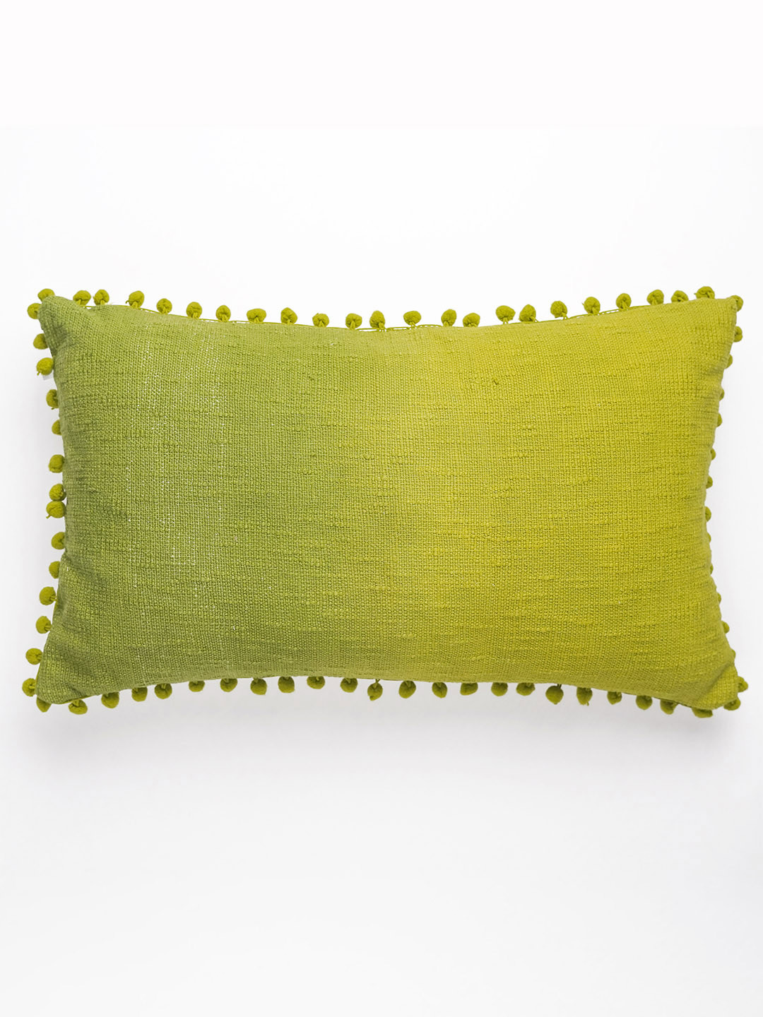 

ONSETHOMES Harmony Lime Green Textured Self Design Rectangle Cushion Covers