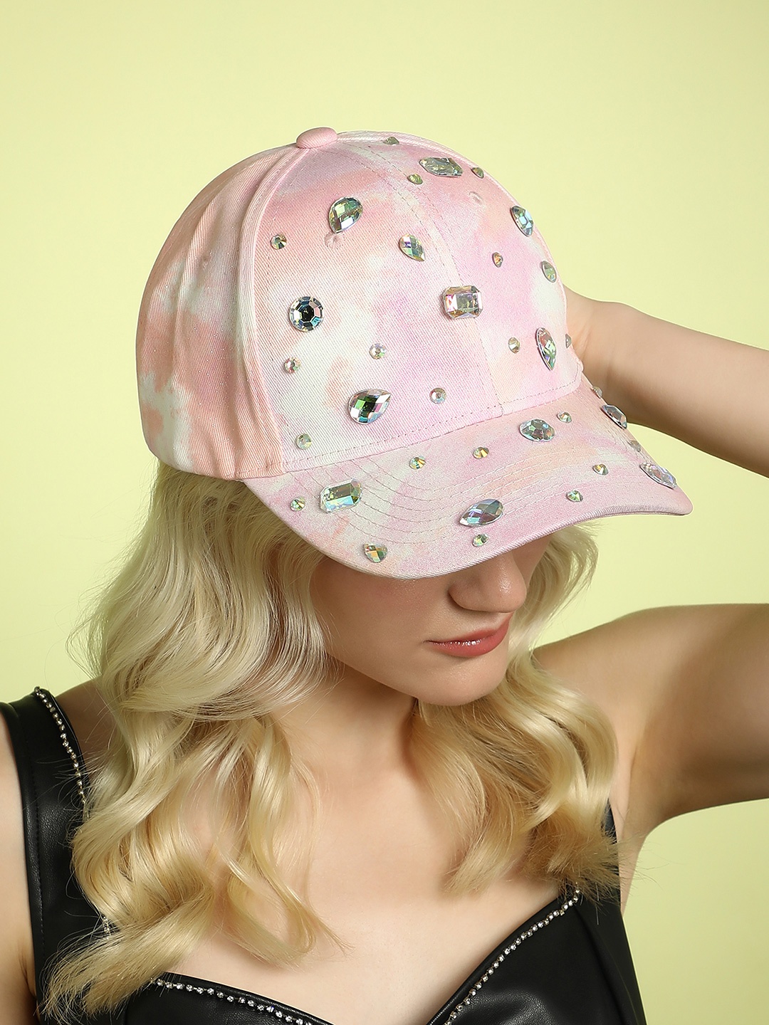 

HAUTE SAUCE by Campus Sutra Women Printed Baseball Cap, Pink
