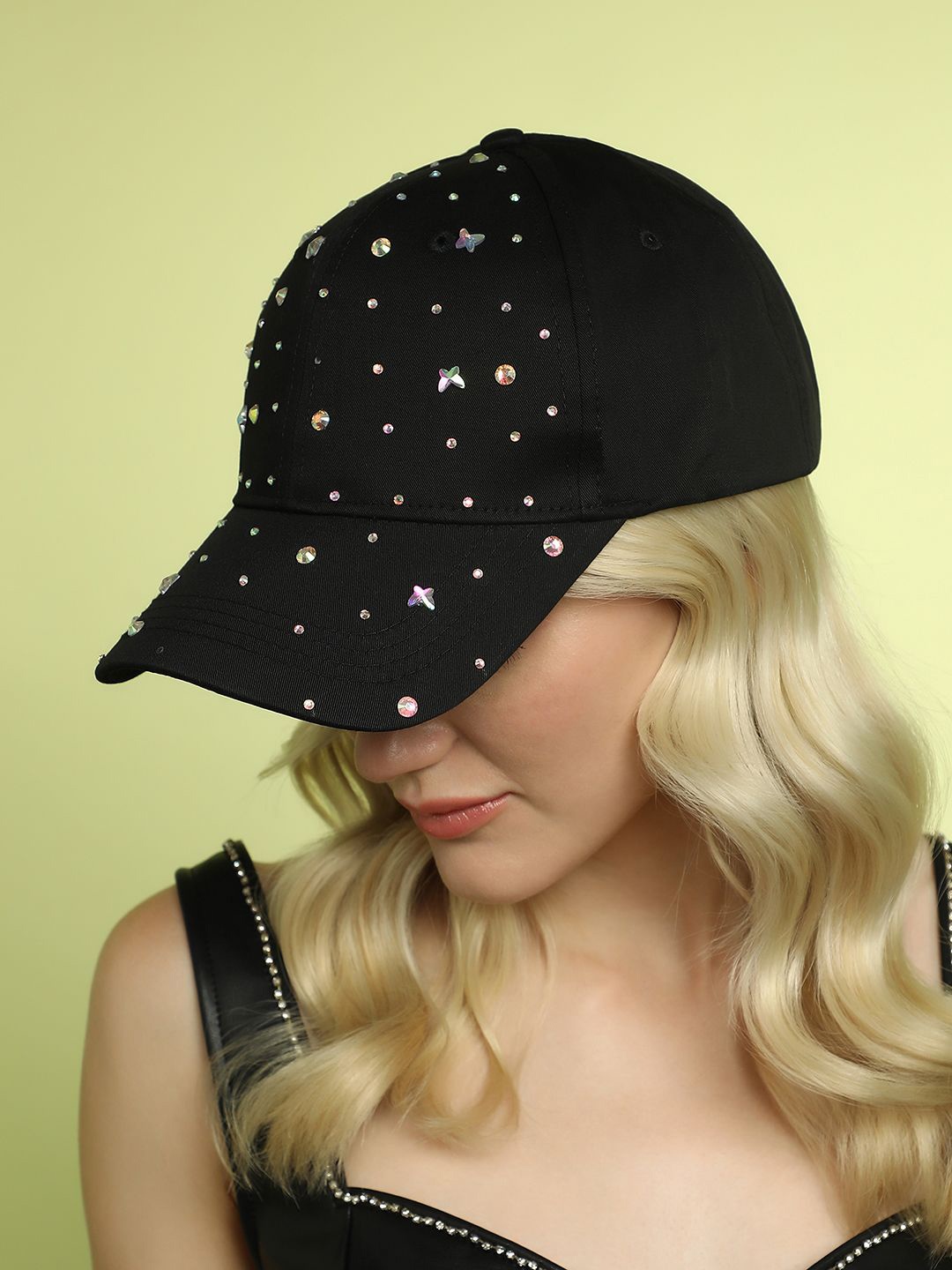 

HAUTE SAUCE by Campus Sutra Women Baseball Cap, Black