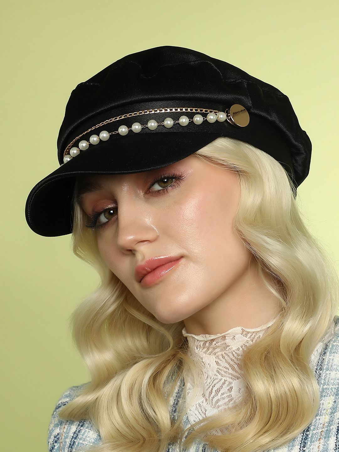 

HAUTE SAUCE by Campus Sutra Women Breton Cap, Black