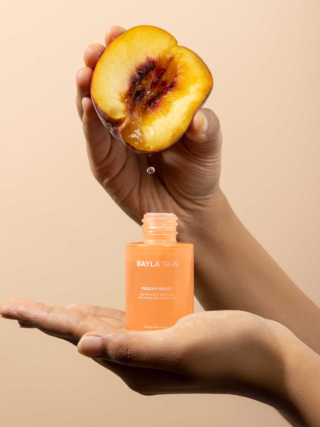 

Bayla Skin Peachy Boost Age Reversal Hydrating Face Serum - 30 ml, Peach