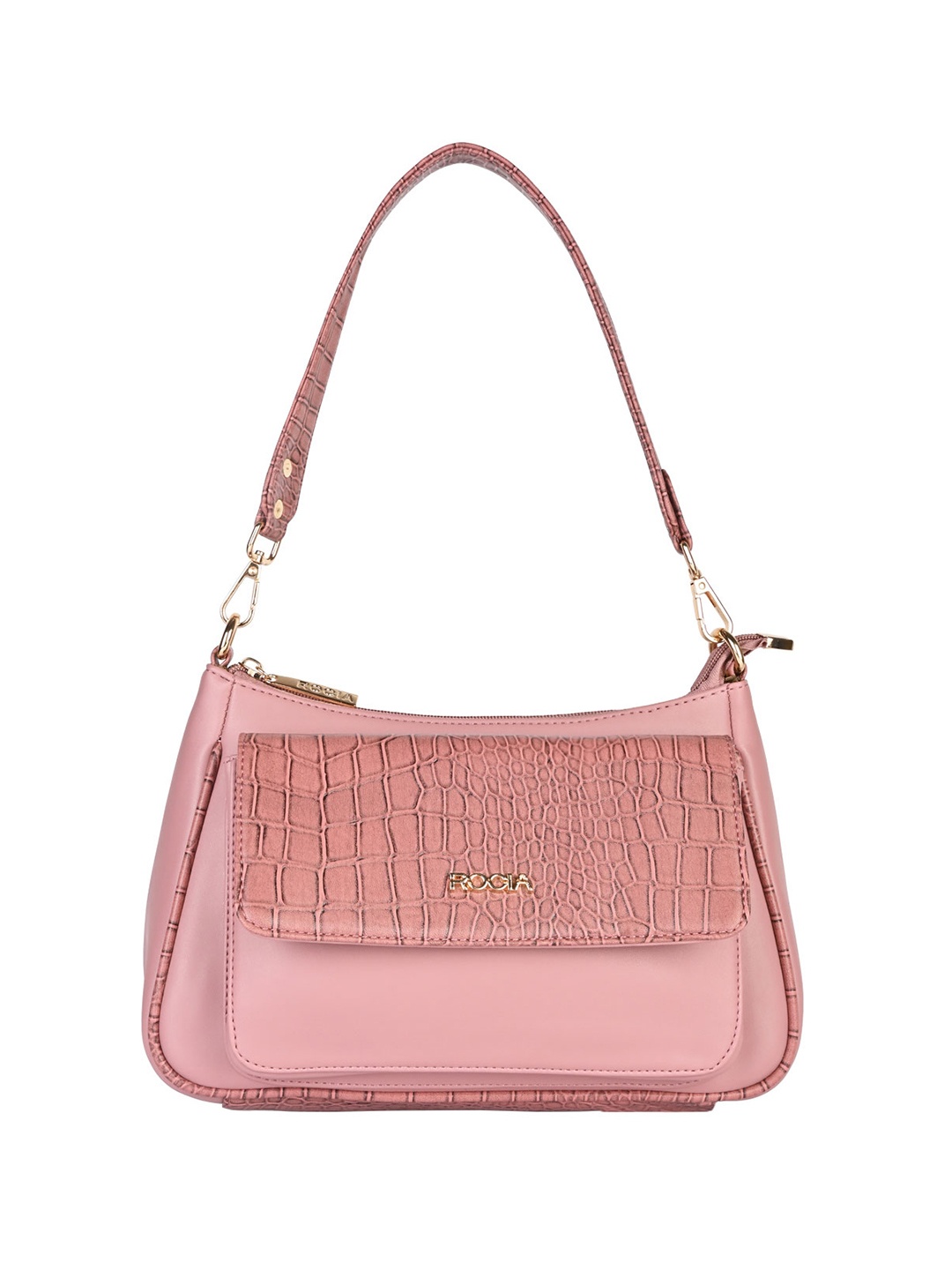 

Rocia Animal PU Structured Shoulder Bag, Pink