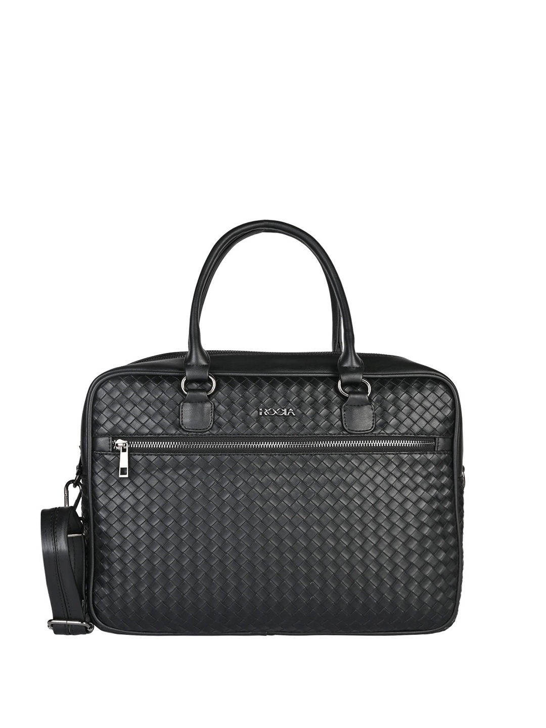 

Rocia Textured PU Structured Shoulder Bag, Black