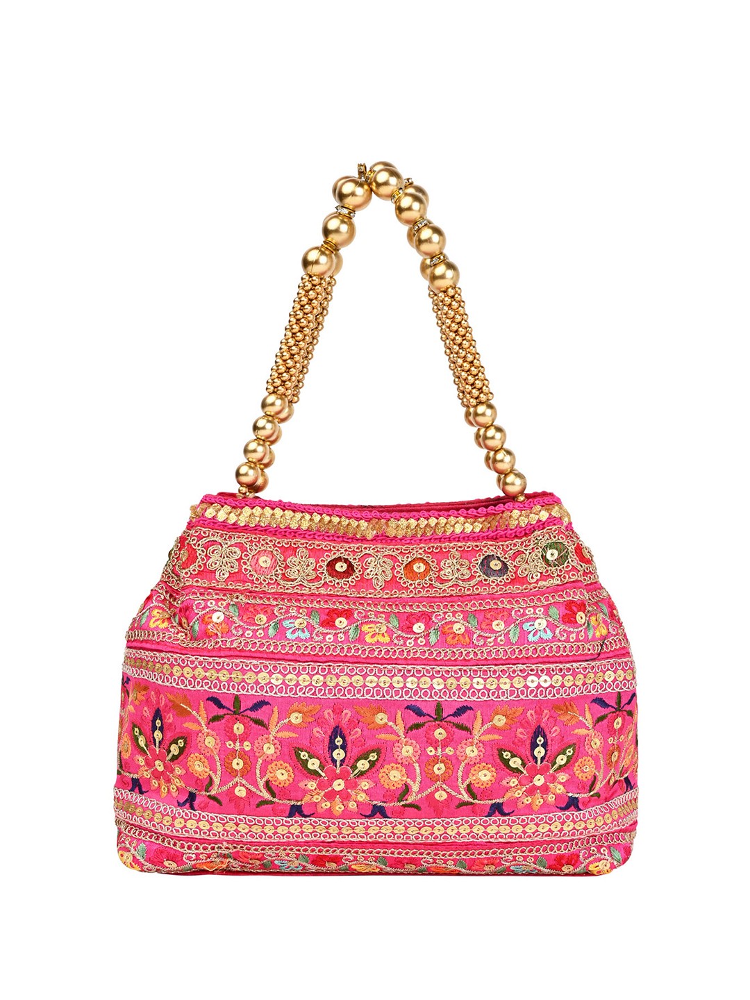 

Rocia Embroidered Purse Clutch, Pink