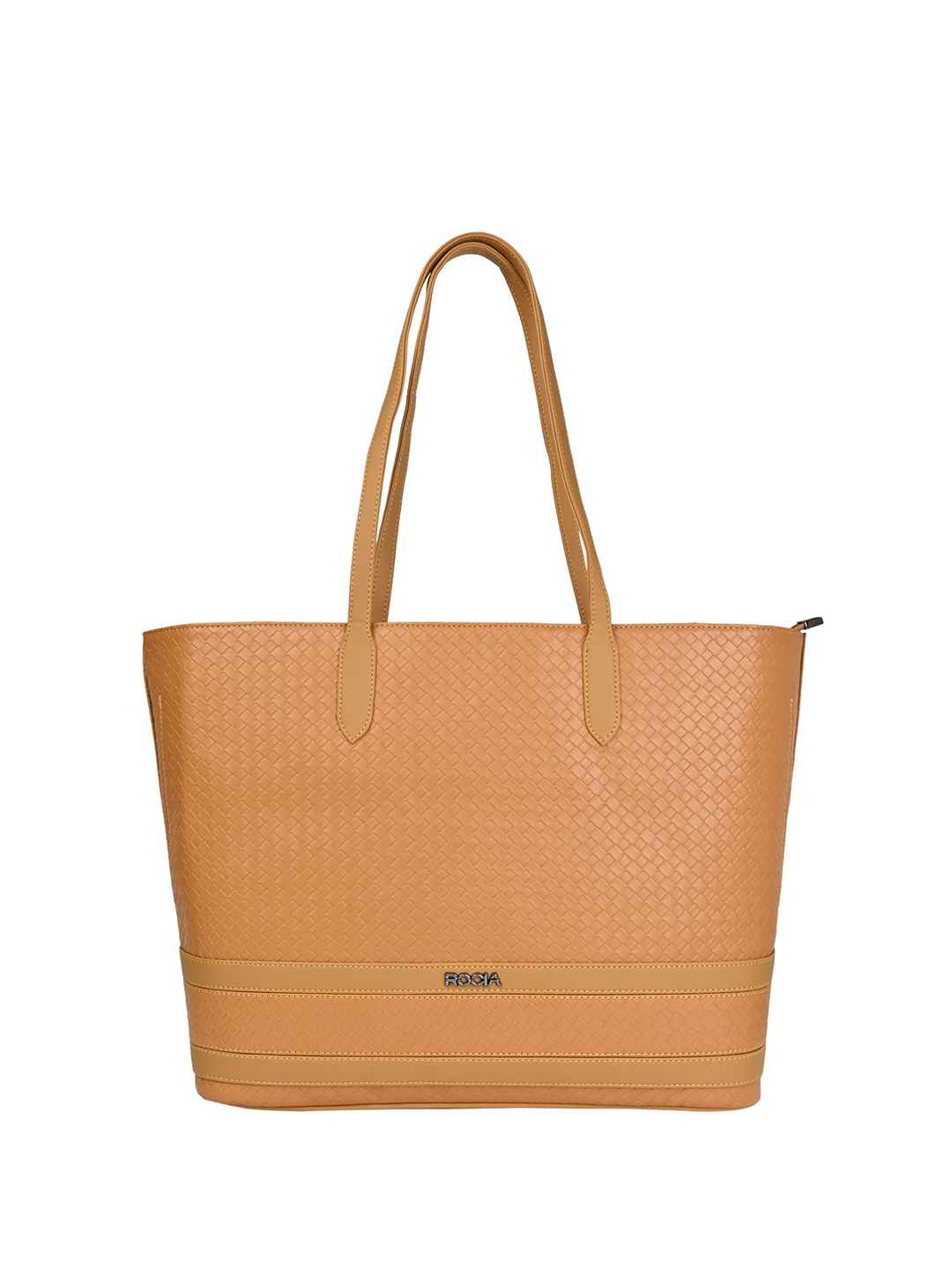

Rocia Textured PU Shopper Handheld Bag, Tan