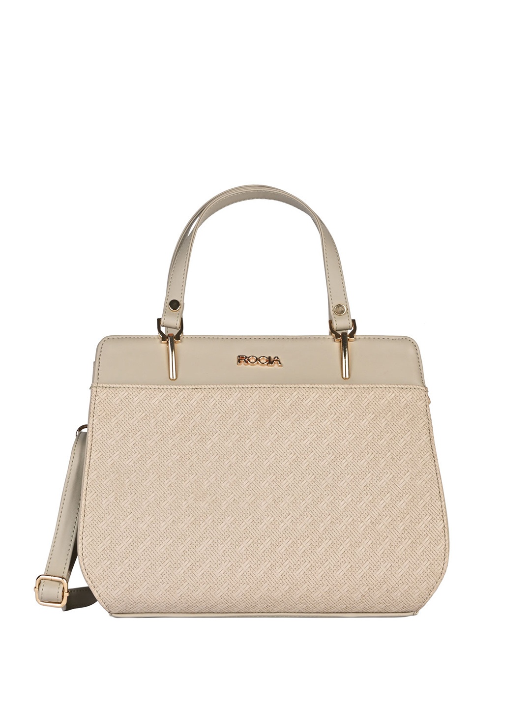 

Rocia Textured PU Structured Shoulder Bag, Grey