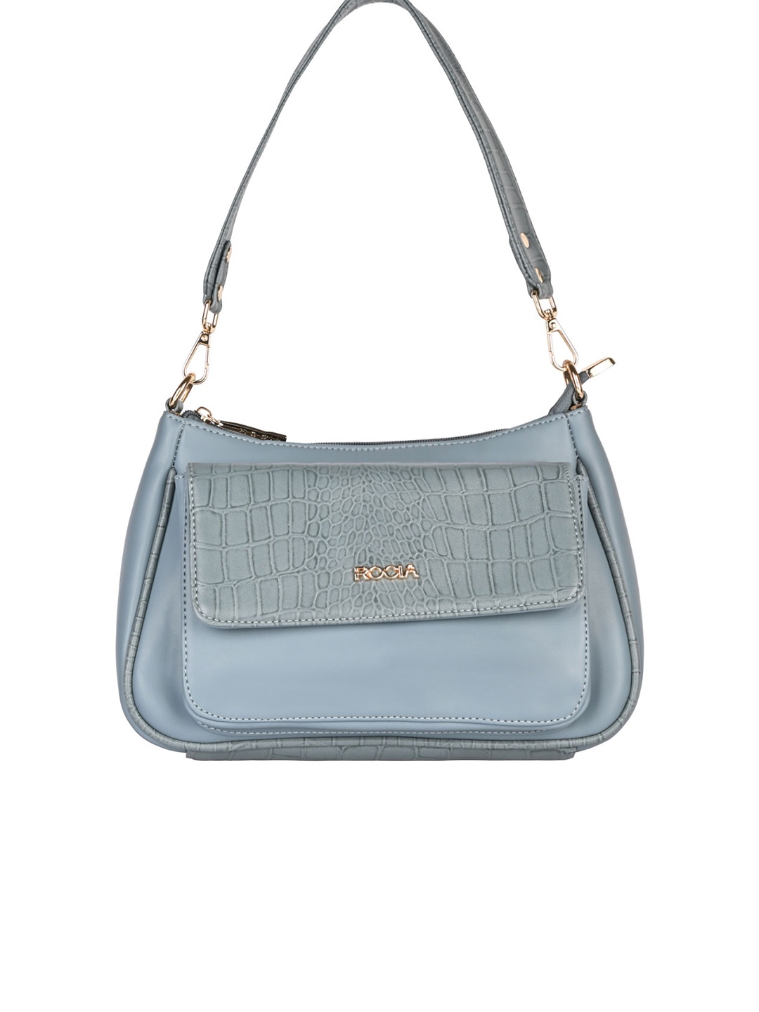 

Rocia PU Structured Shoulder Bag, Blue
