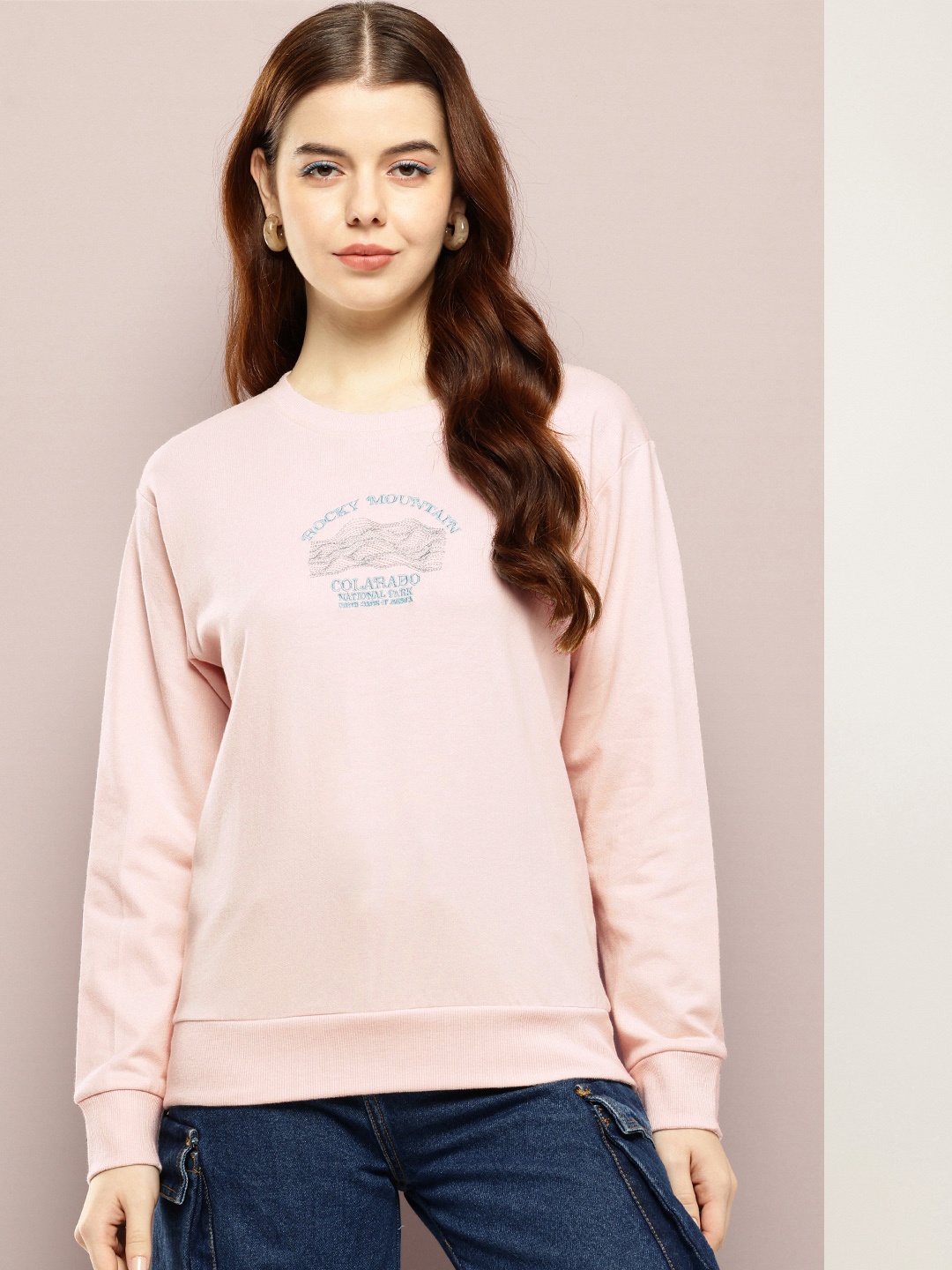 

Kook N Keech Printed Sweatshirt, Pink