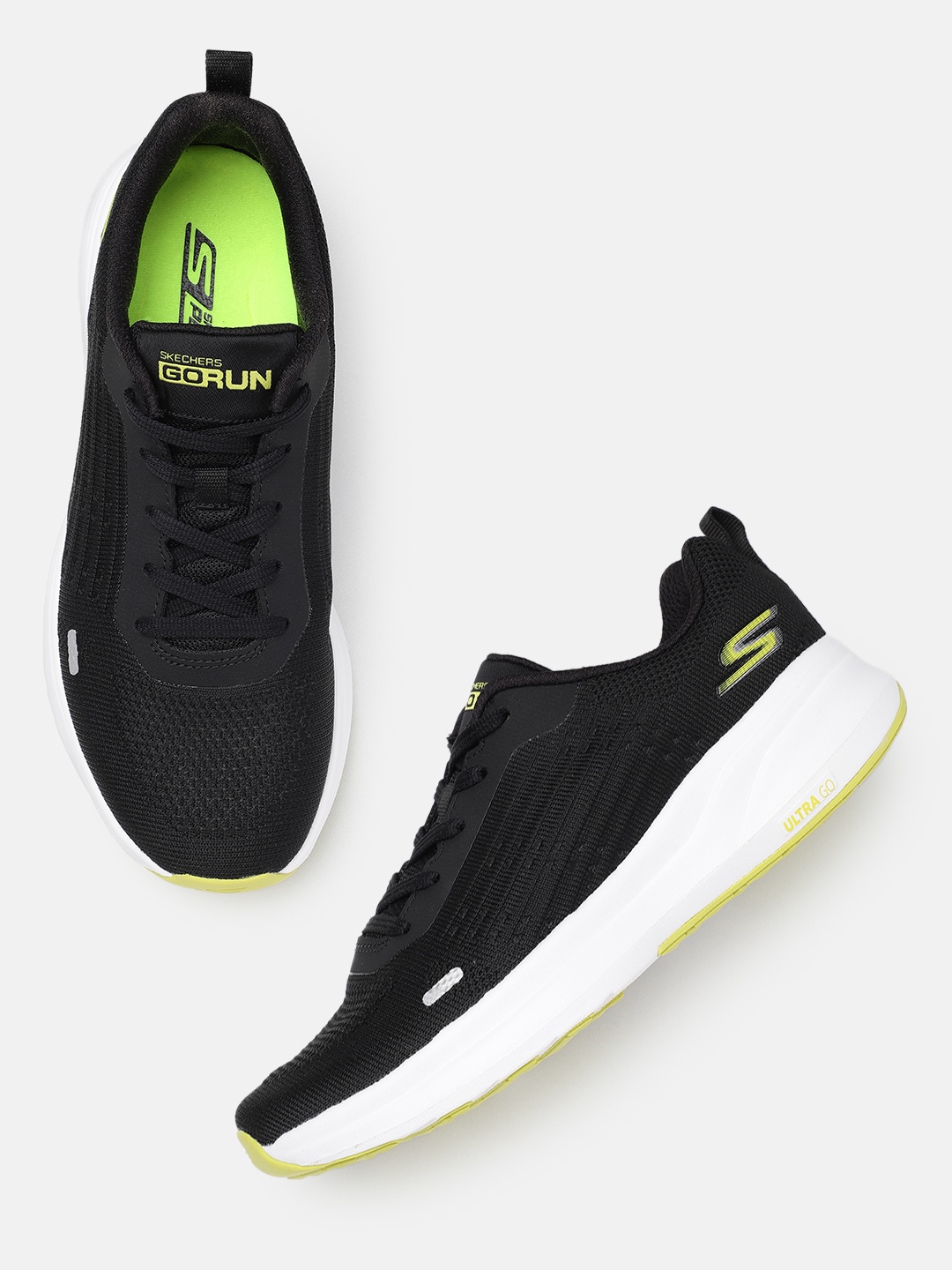 

Skechers Men GO RUN PURE Running Shoes, Black
