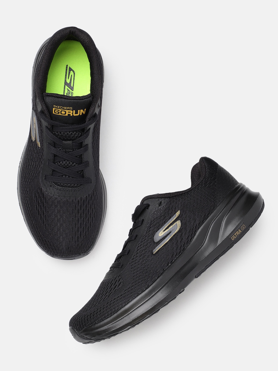 

Skechers Men GO RUN PURE Running Shoes, Black