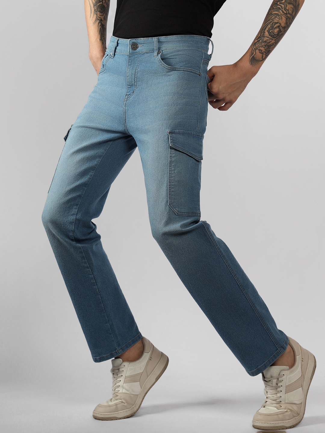 

Dennis Lingo Men Relaxed Fit Stretchable Jeans, Blue