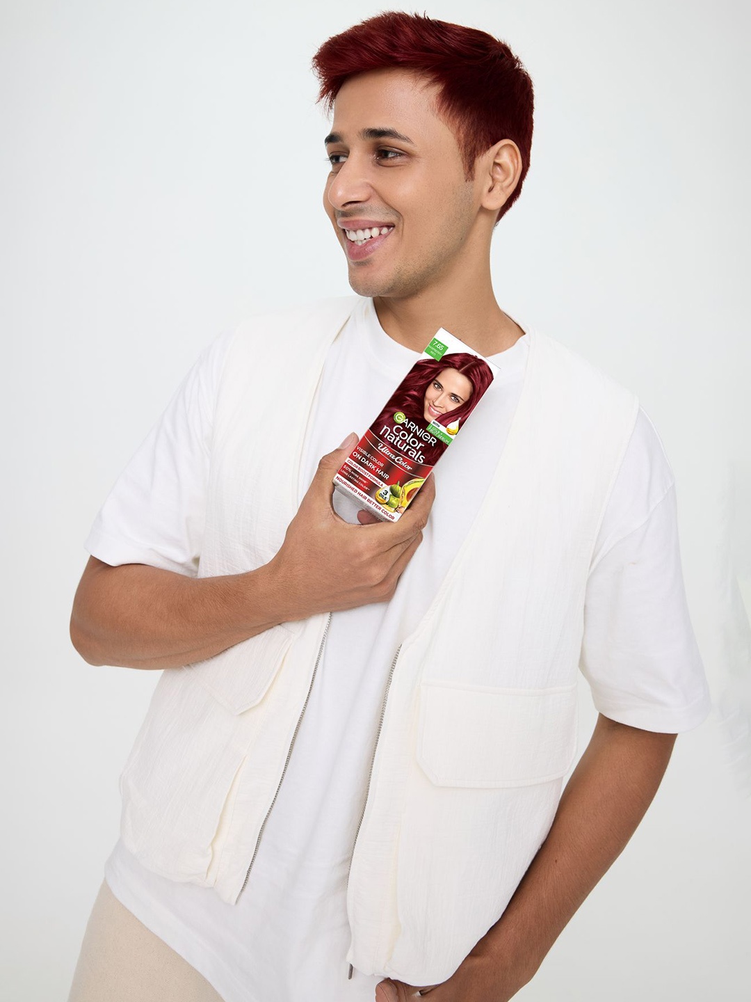 

FREAKINS Razzlin Raspberry and Ecru Shorts & Garnier 7.65, Cream