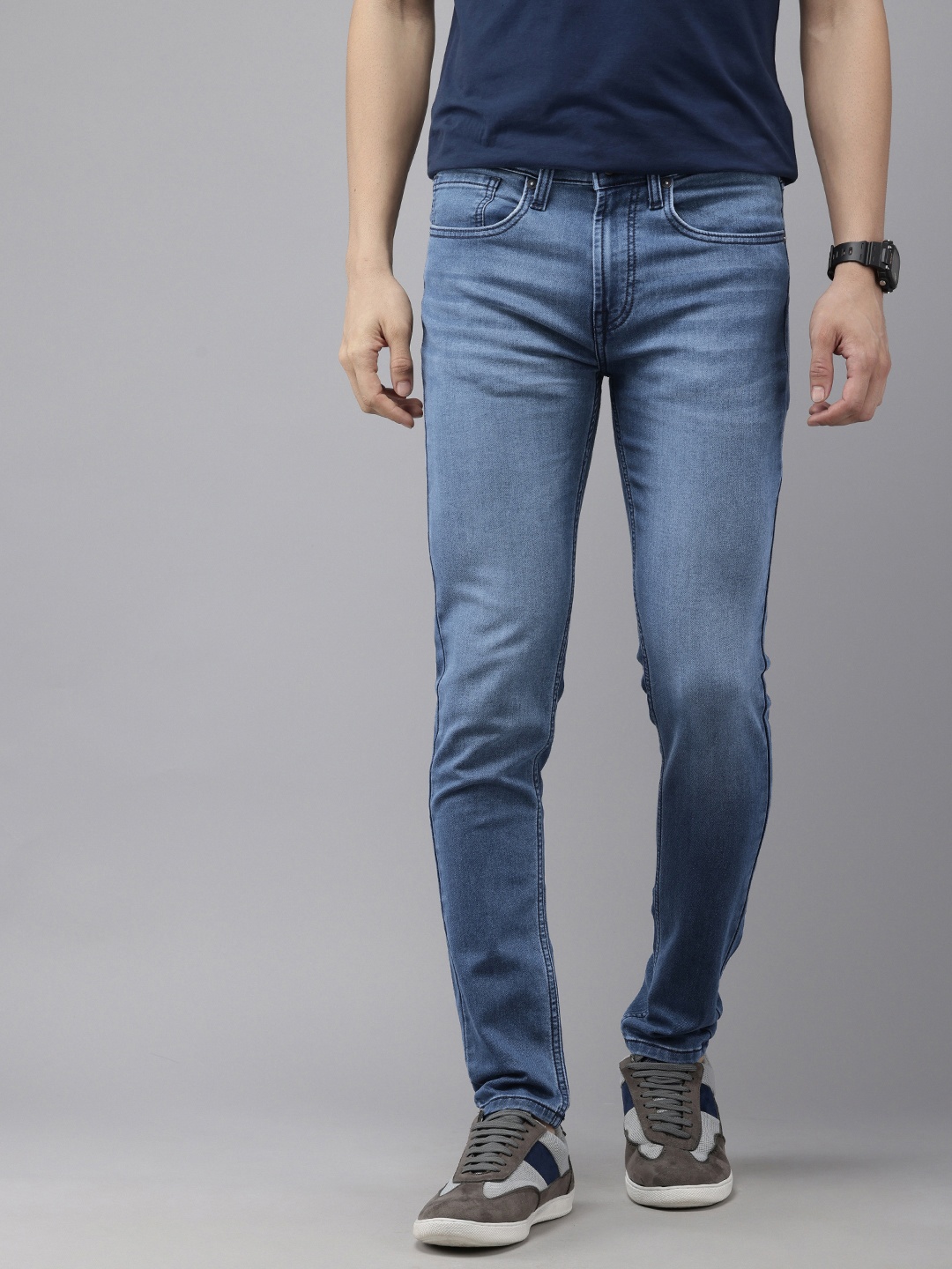 

Pepe Jeans Men Chinox Skinny Fit Light Fade Stretchable Jeans, Blue