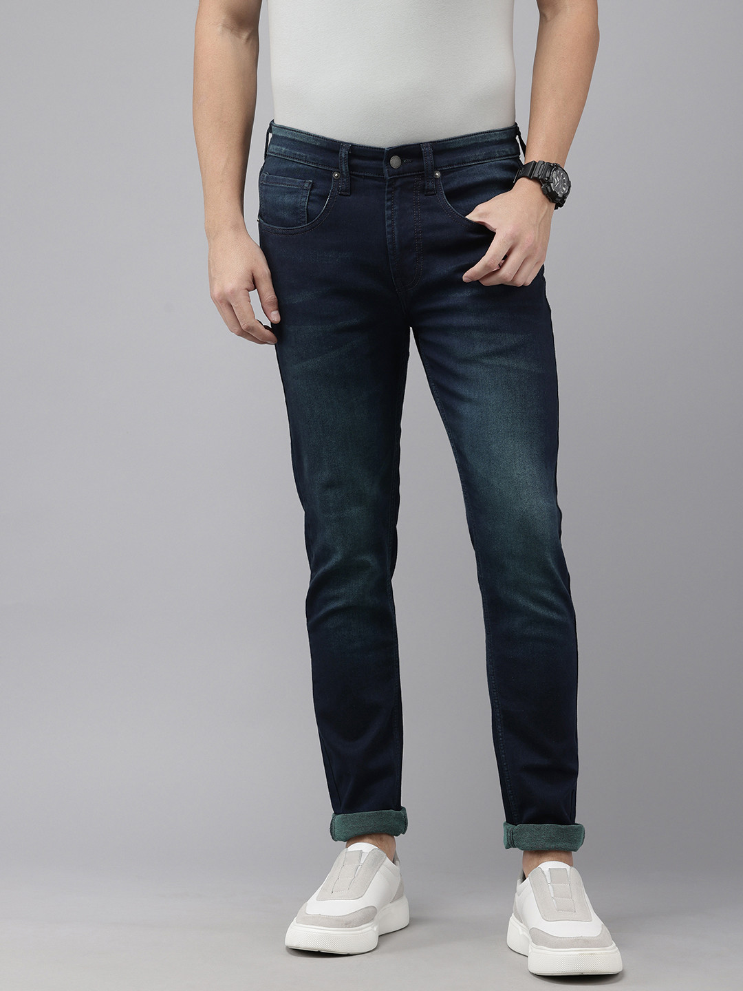 

Pepe Jeans Men Skinny Fit Light Fade Stretchable Jeans, Blue