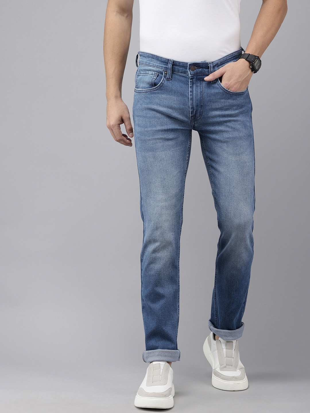 

Pepe Jeans Vapour Slim Fit Heavy Fade Stretchable Jeans, Blue
