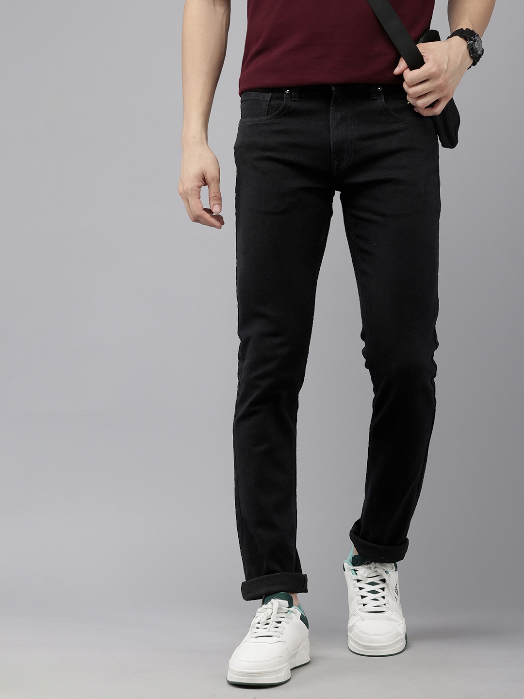 

Pepe Jeans Men Vapour Slim Fit Stretchable Jeans, Black