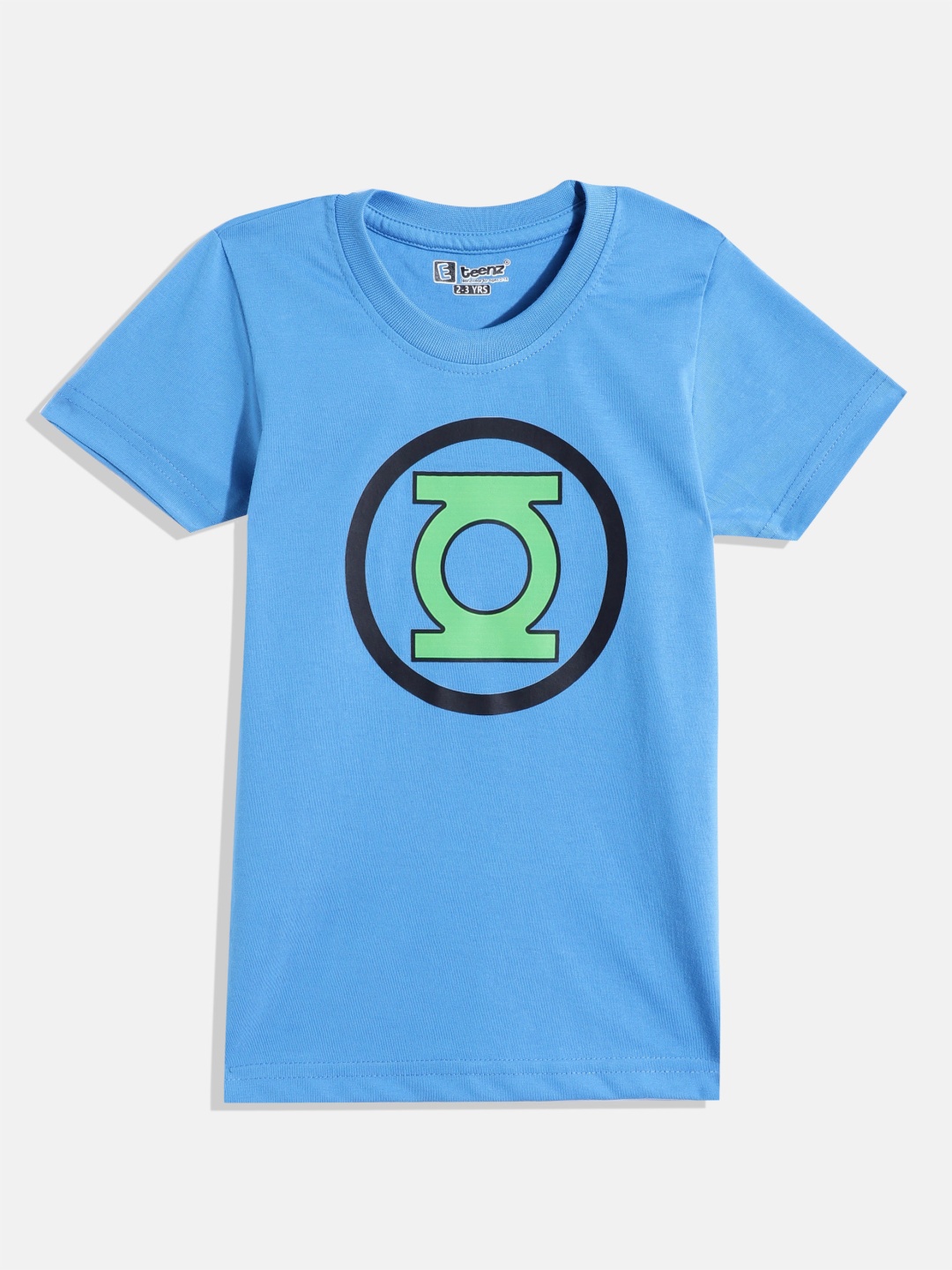 

Eteenz Boys Green Lantern Printed Cotton T-shirt, Blue