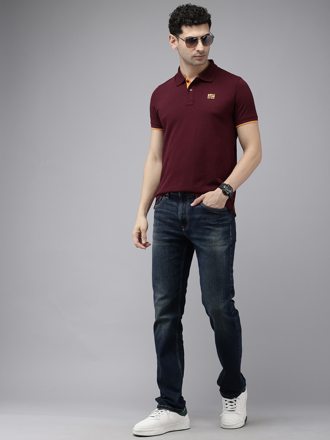 

Pepe Jeans Polo Collar T-shirt, Burgundy