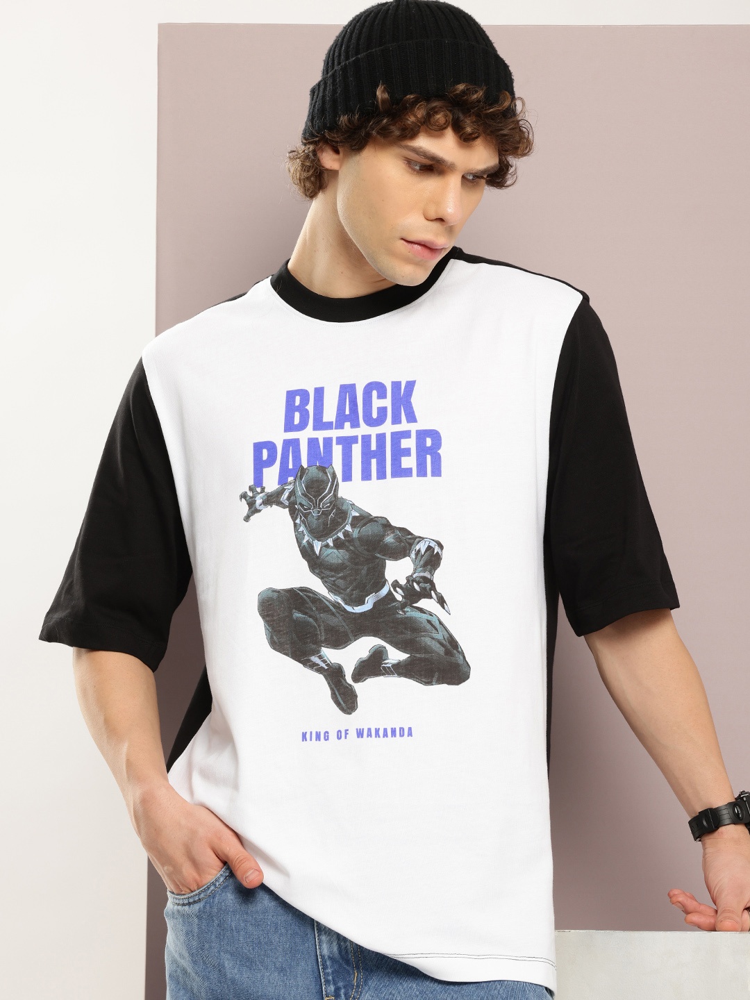 

Kook N Keech Men Colourblocked Pure Cotton T-shirt, White