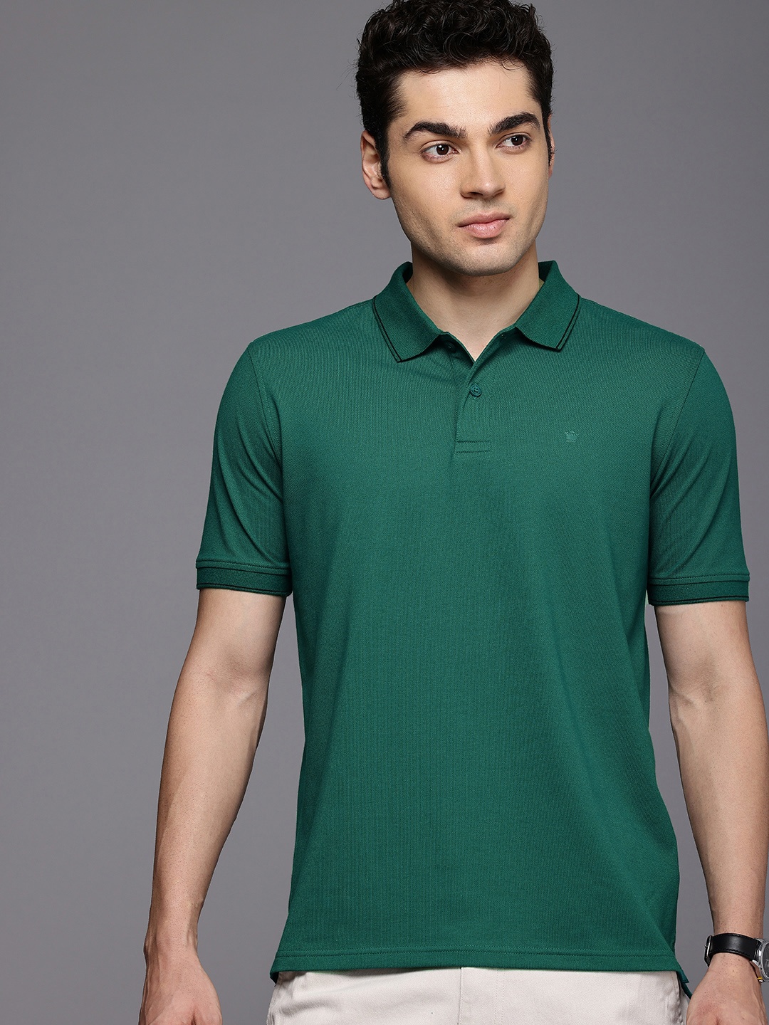 

Louis Philippe Polo Collar T-shirt, Green