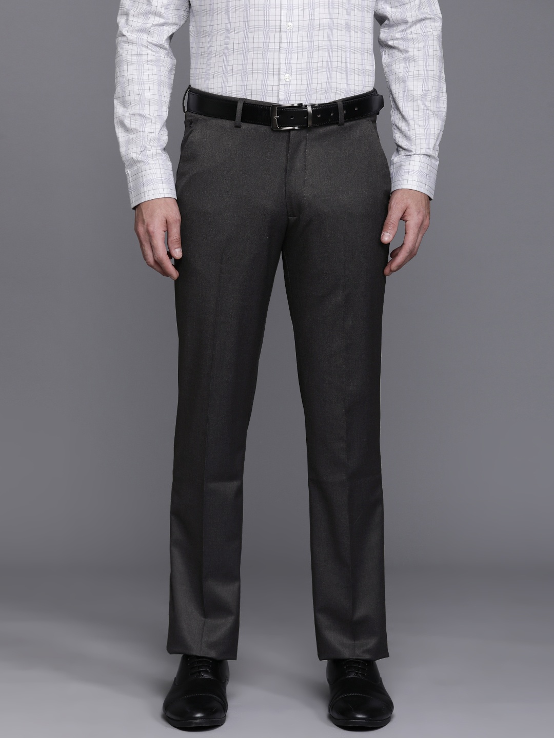 

Louis Philippe Men Formal Trousers, Grey