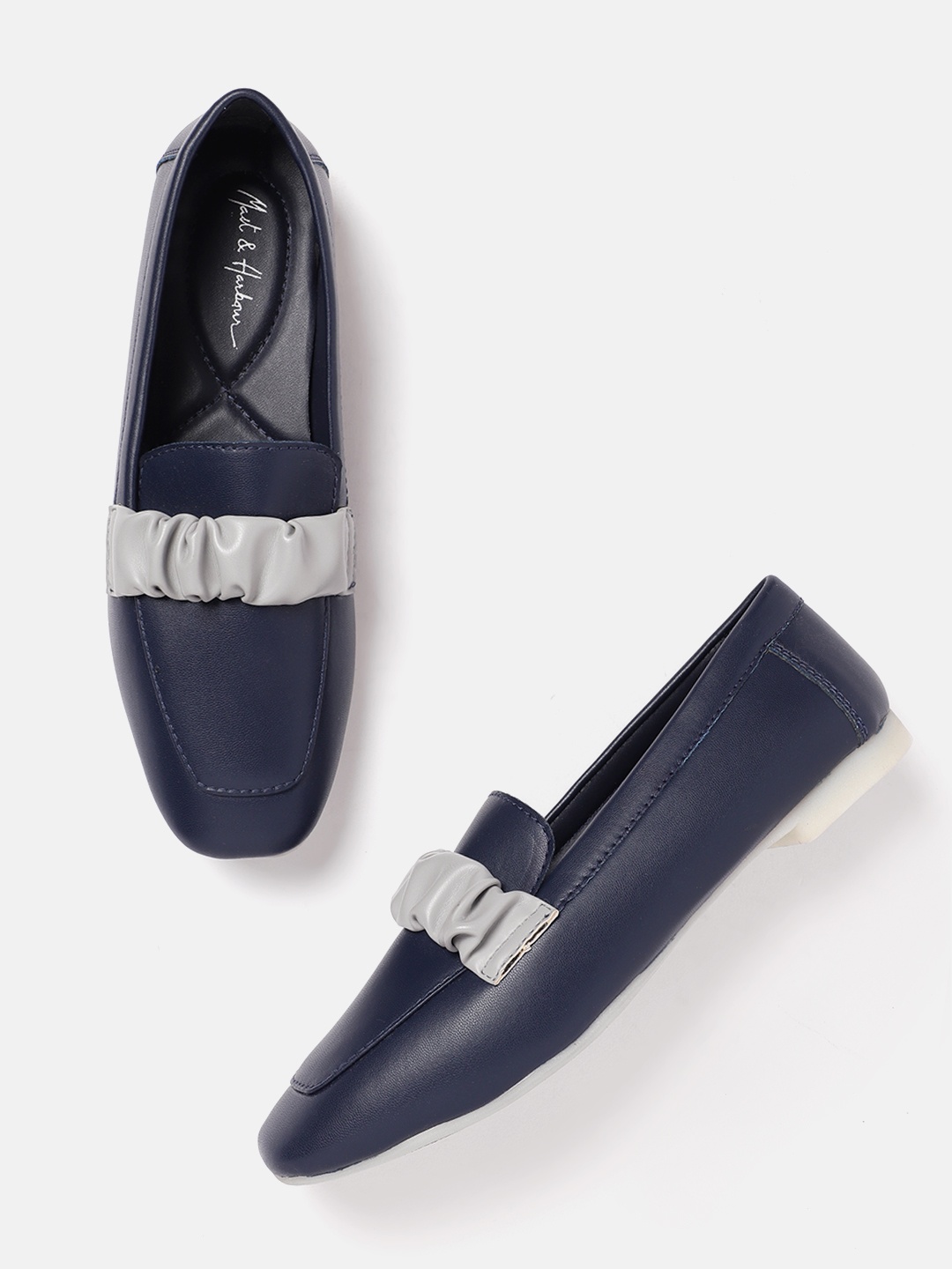 

Mast & Harbour Women Everyday Loafers, Navy blue